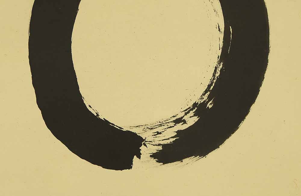 Kobayashi Taigen (b1938) Daitoku-ji Japanese Zen hanging scroll / Enso Mujinzo with Original Box - 7
