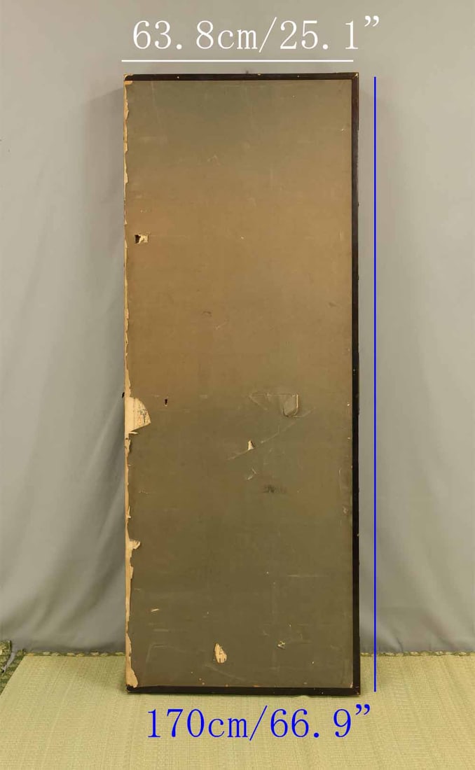 Uryu Gold Leaf 'Flowers and Bird' Six Panels Folding Screens Byobu Room Dividers - 19