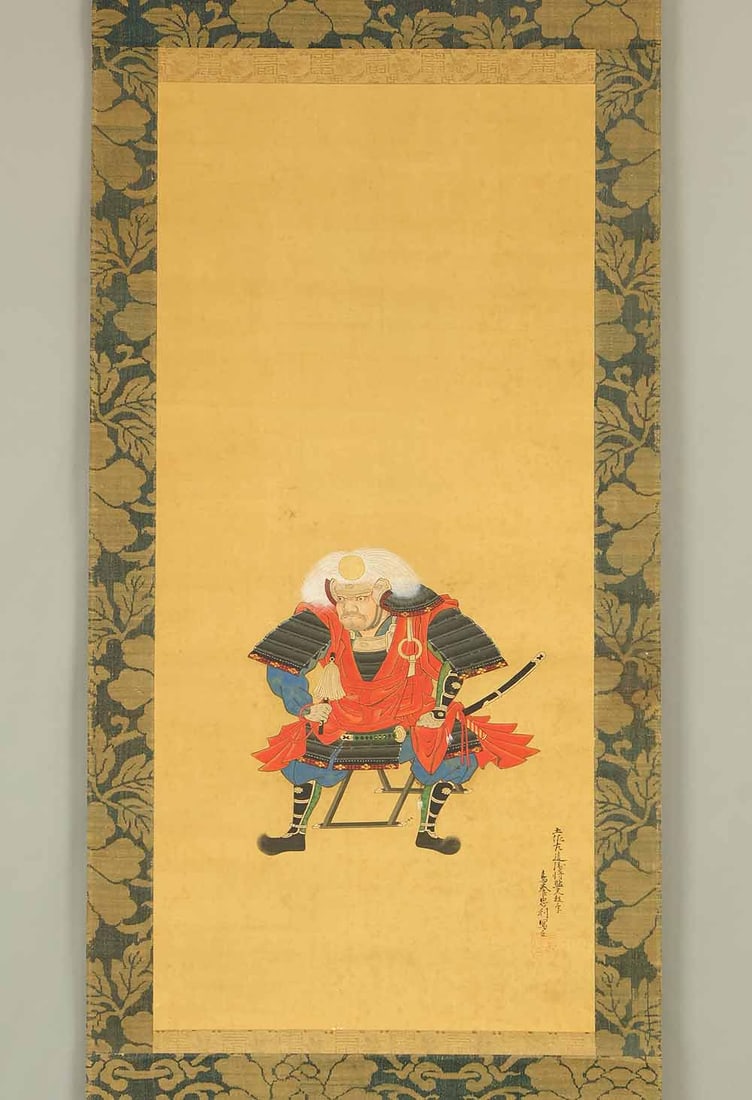 Torikai Tadatoshi Japanese hanging scroll / Portrait of Takeda Shingen Shogun - 2