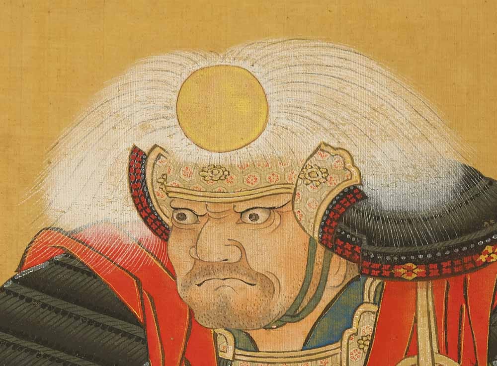 Torikai Tadatoshi Japanese hanging scroll / Portrait of Takeda Shingen Shogun - 6