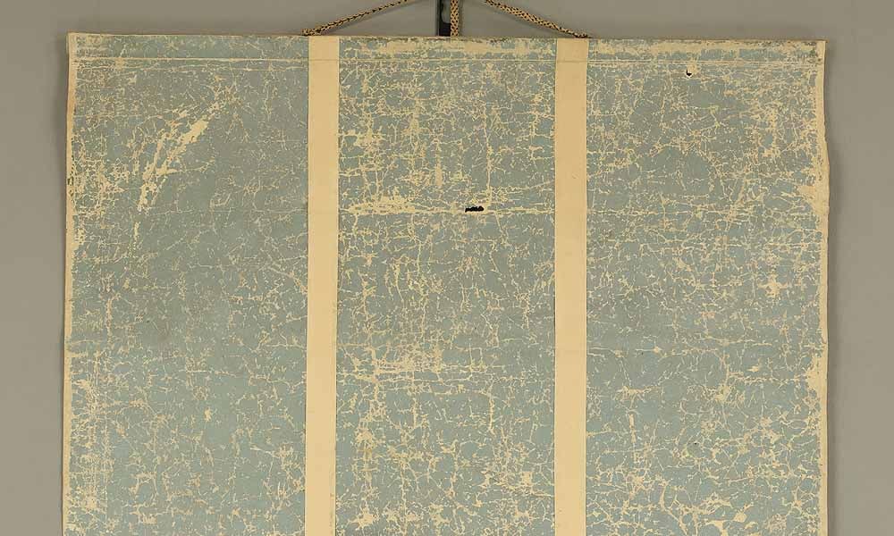Otagaki Rengetsu (1791-1875) Japanese hanging scroll / Fan Surface - Flying Five Wild Geese - Peom - 3