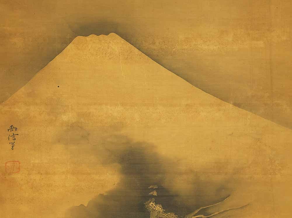 Kano Tanyu (1602-1674) Kano Naonobu (1607-1650) Kano Yasunobu (1614-1685) Japanese hanging scroll - 5