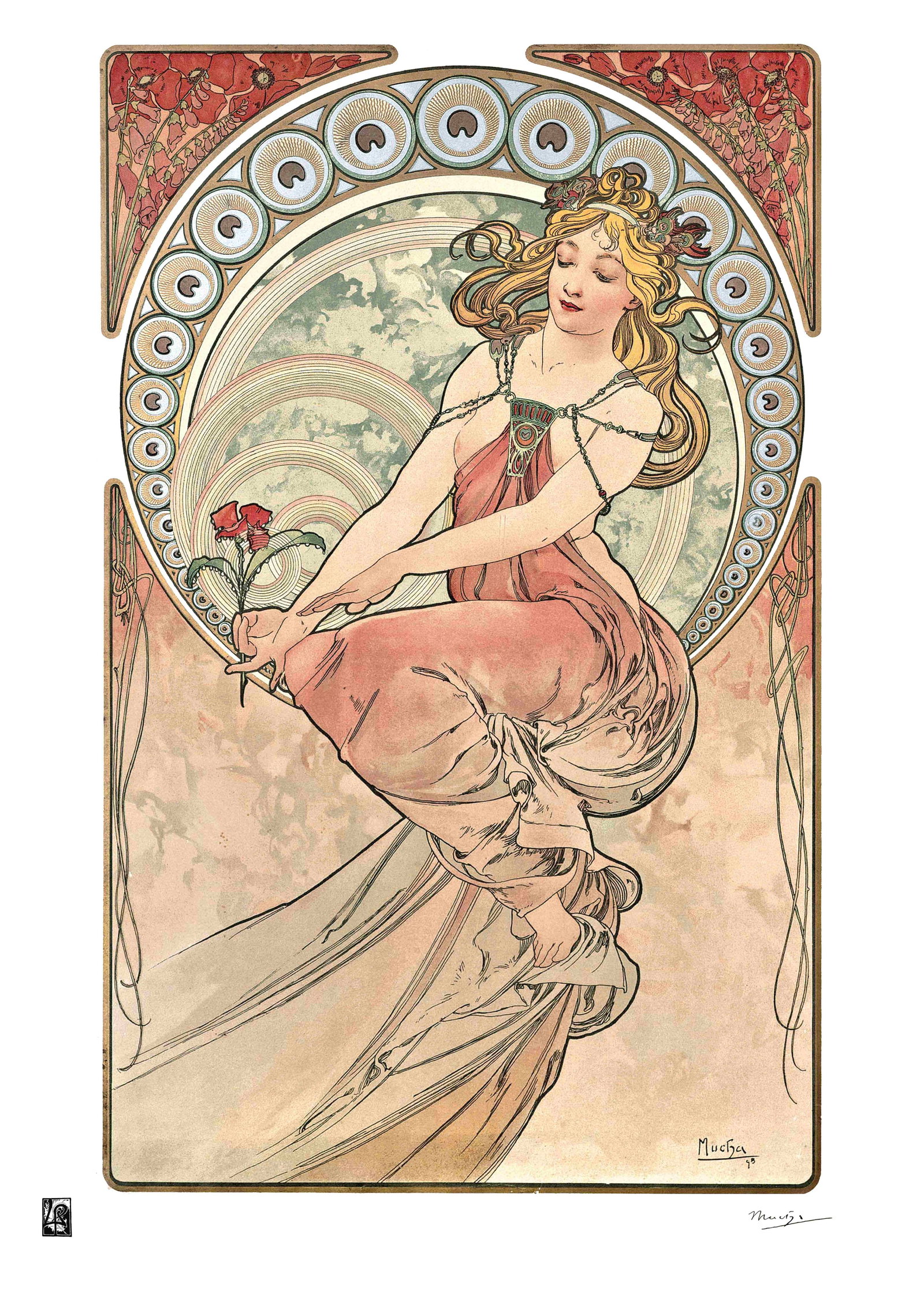 Alphonse Mucha "AFTER" Lithograph Art Poster: Alphonse Mucha "AFTER" Lithograph Art PosterDimensions: 50 x 65 cmThe work may date between 2000 and 2016.The work is being sold as a tribute to the master's work.All copyrights are the property of th