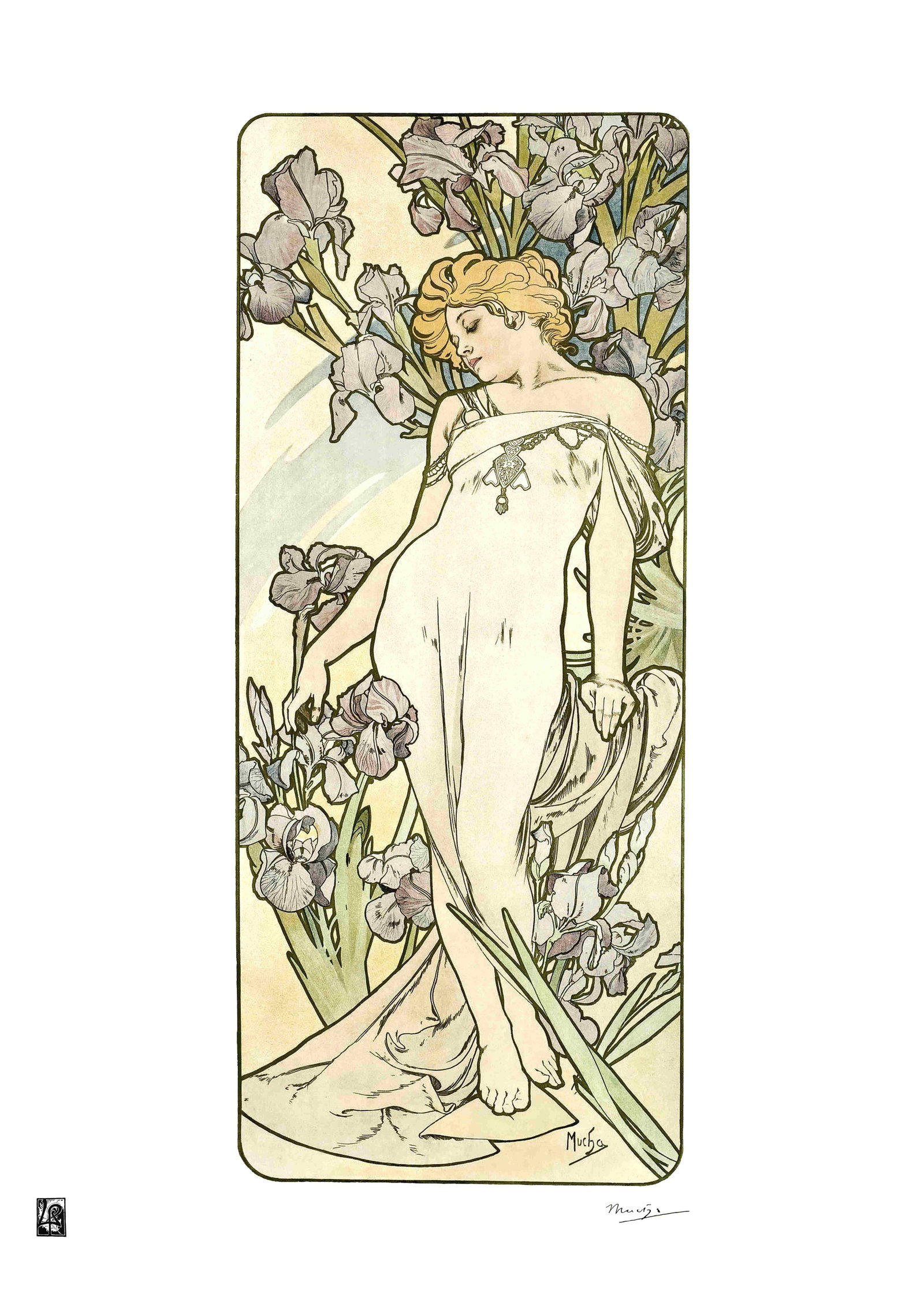 Alphonse Mucha "AFTER" Lithograph Art Poster: Alphonse Mucha "AFTER" Lithograph Art PosterDimensions: 50 x 65 cmThe work may date between 2000 and 2016.The work is being sold as a tribute to the master's work.All copyrights are the property of th