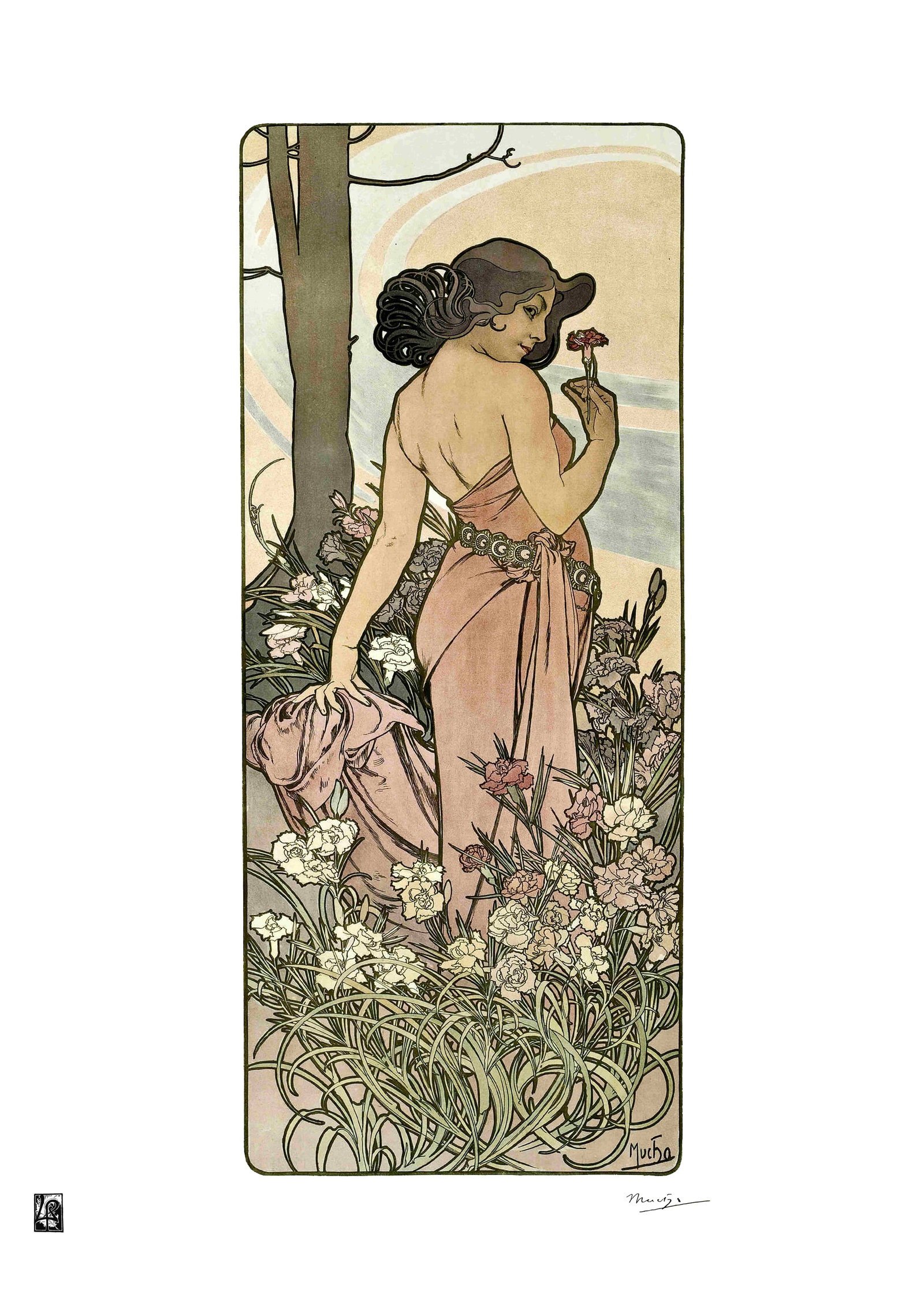 Alphonse Mucha "AFTER" Lithograph Art Poster (1 of 1)