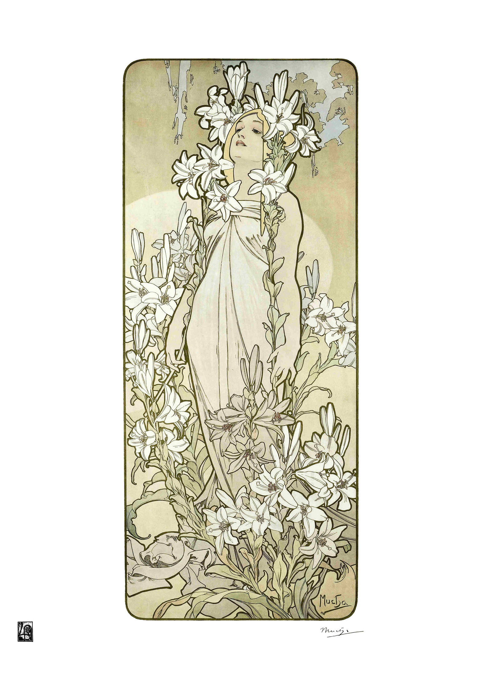 Alphonse Mucha "AFTER" Lithograph Art Poster: Alphonse Mucha "AFTER" Lithograph Art PosterDimensions: 50 x 65 cmThe work may date between 2000 and 2016.The work is being sold as a tribute to the master's work.All copyrights are the property of th