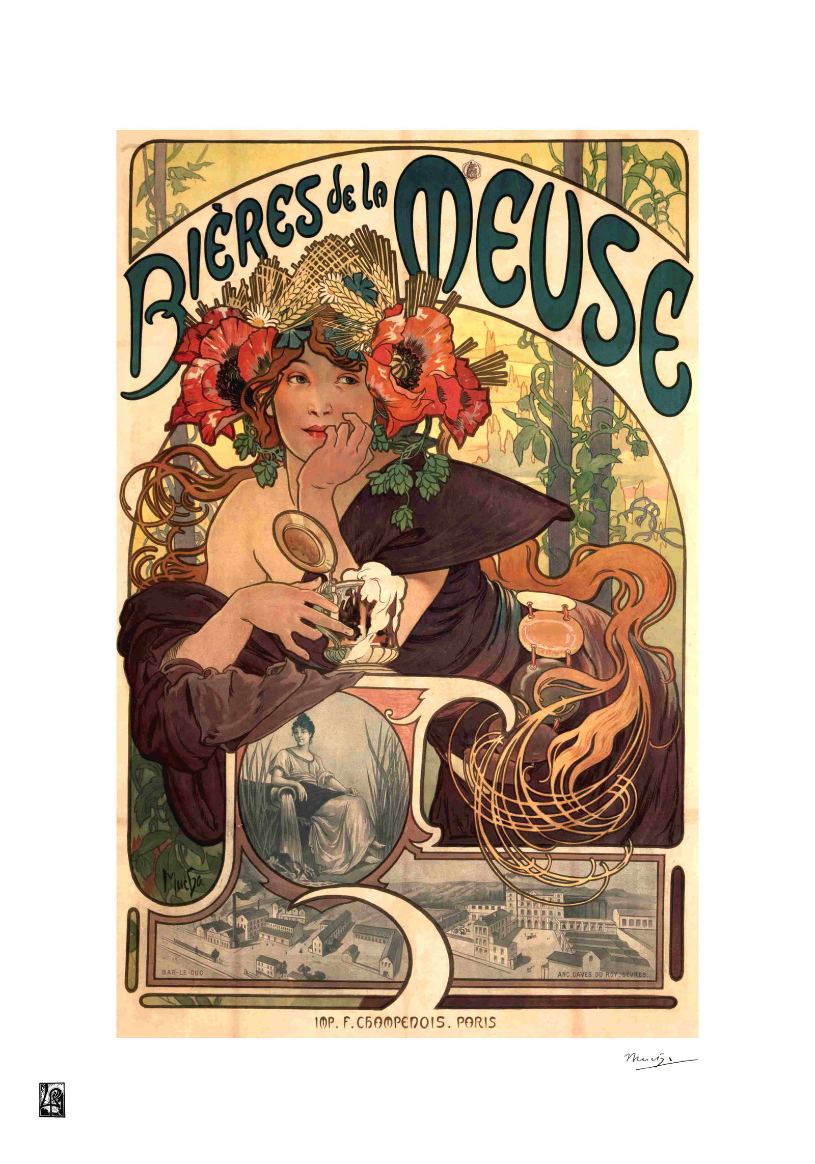 Alphonse Mucha "AFTER" Lithograph Art Poster: Alphonse Mucha "AFTER" Lithograph Art PosterDimensions: 50 x 65 cmThe work may date between 2000 and 2016.The work is being sold as a tribute to the master's work.All copyrights are the property of th