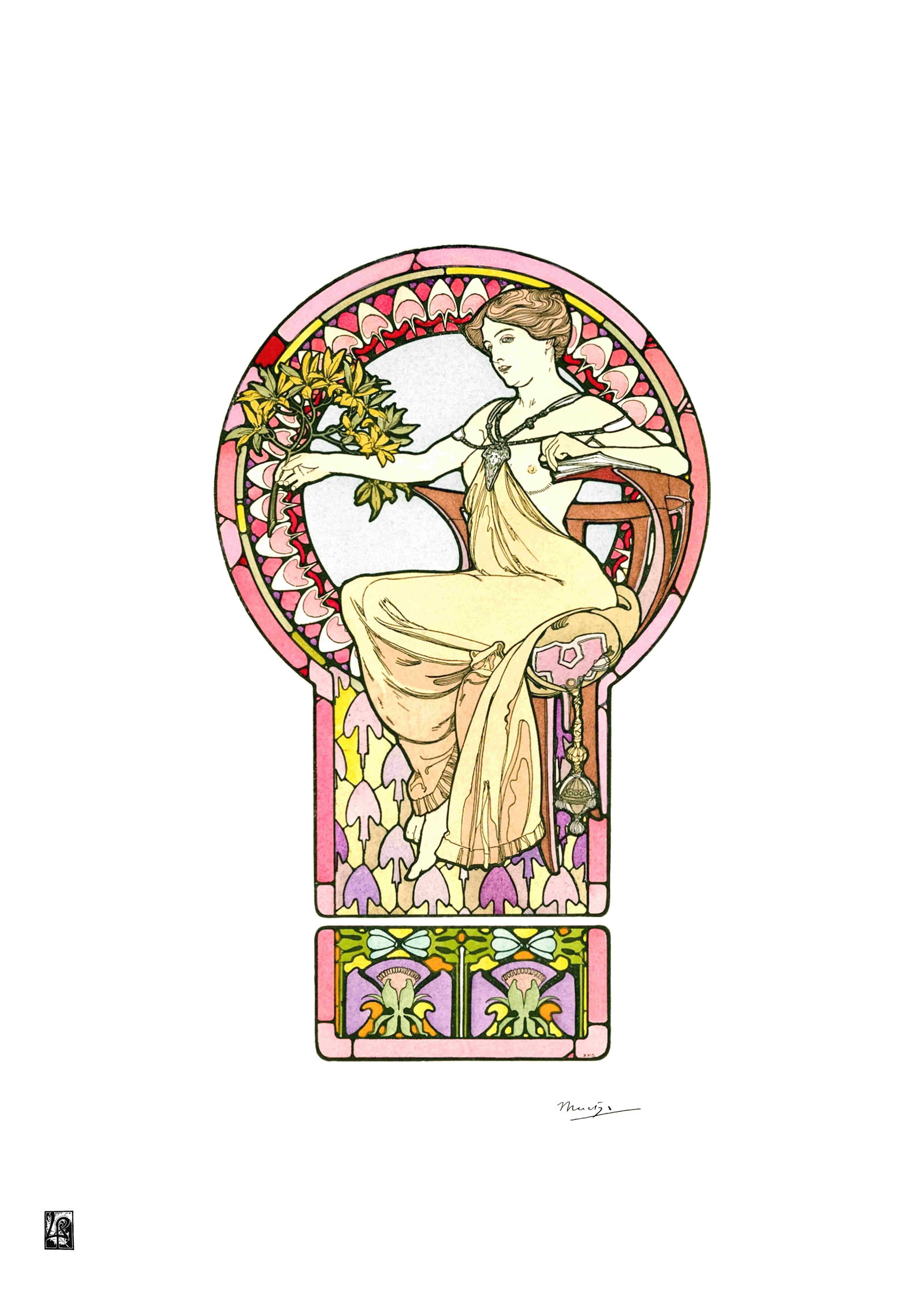 Alphonse Mucha "AFTER" Lithograph Art Poster (1 of 1)