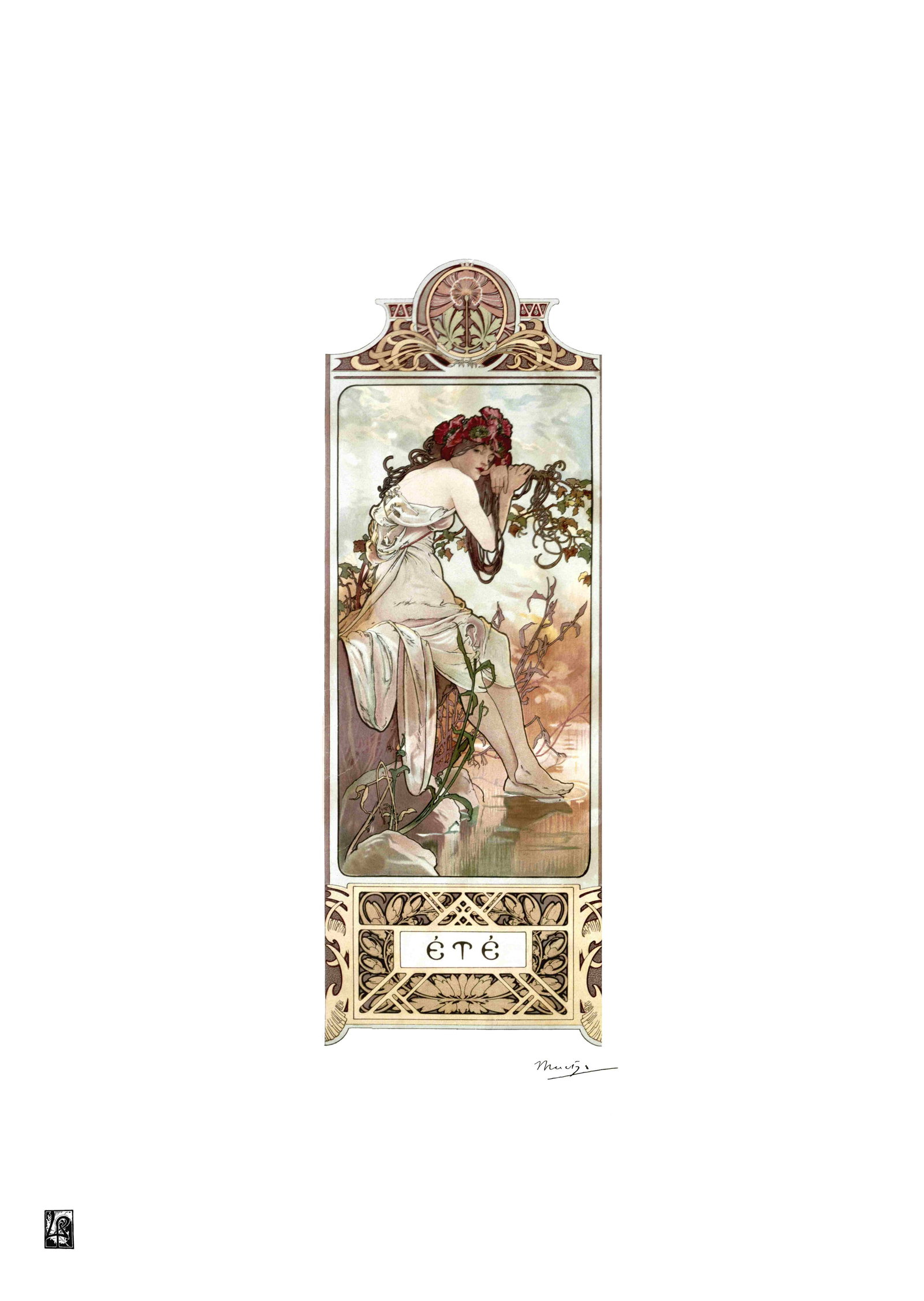 Alphonse Mucha "AFTER" Lithograph Art Poster: Alphonse Mucha "AFTER" Lithograph Art PosterDimensions: 50 x 65 cmThe work may date between 2000 and 2016.The work is being sold as a tribute to the master's work.All copyrights are the property of th