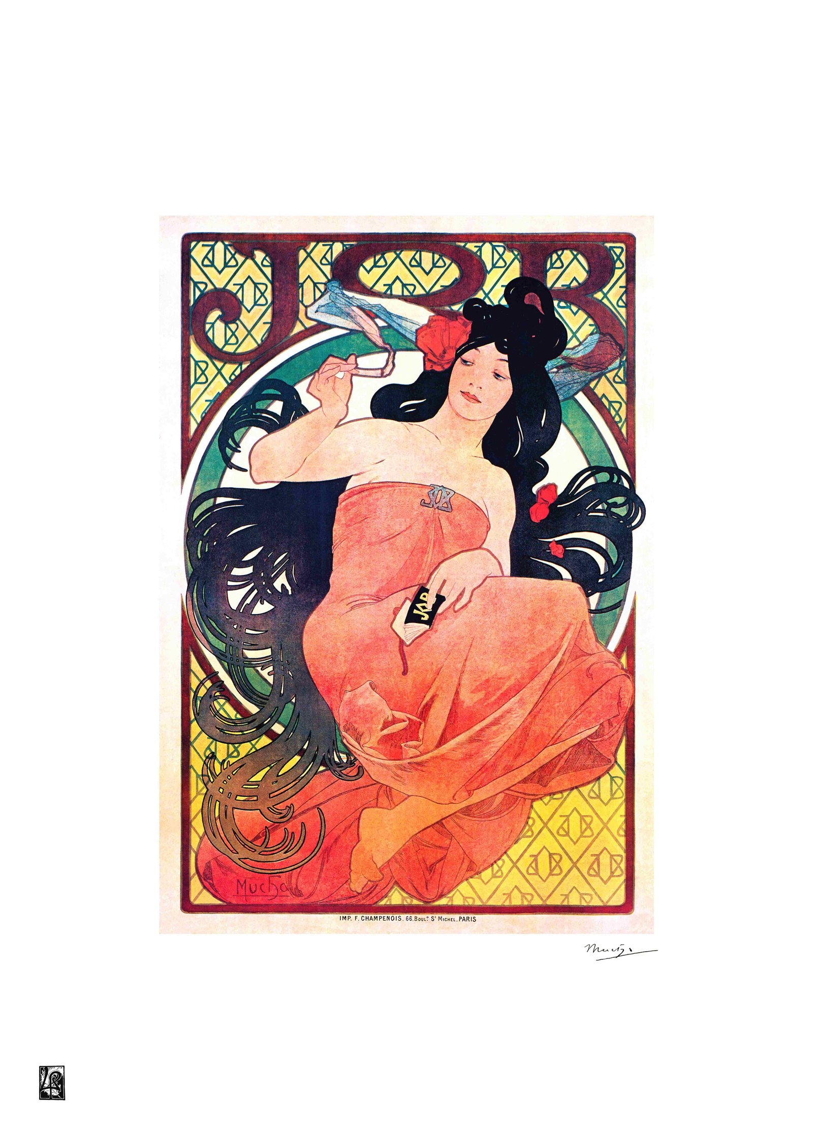 Alphonse Mucha "AFTER" Lithograph Art Poster (1 of 1)