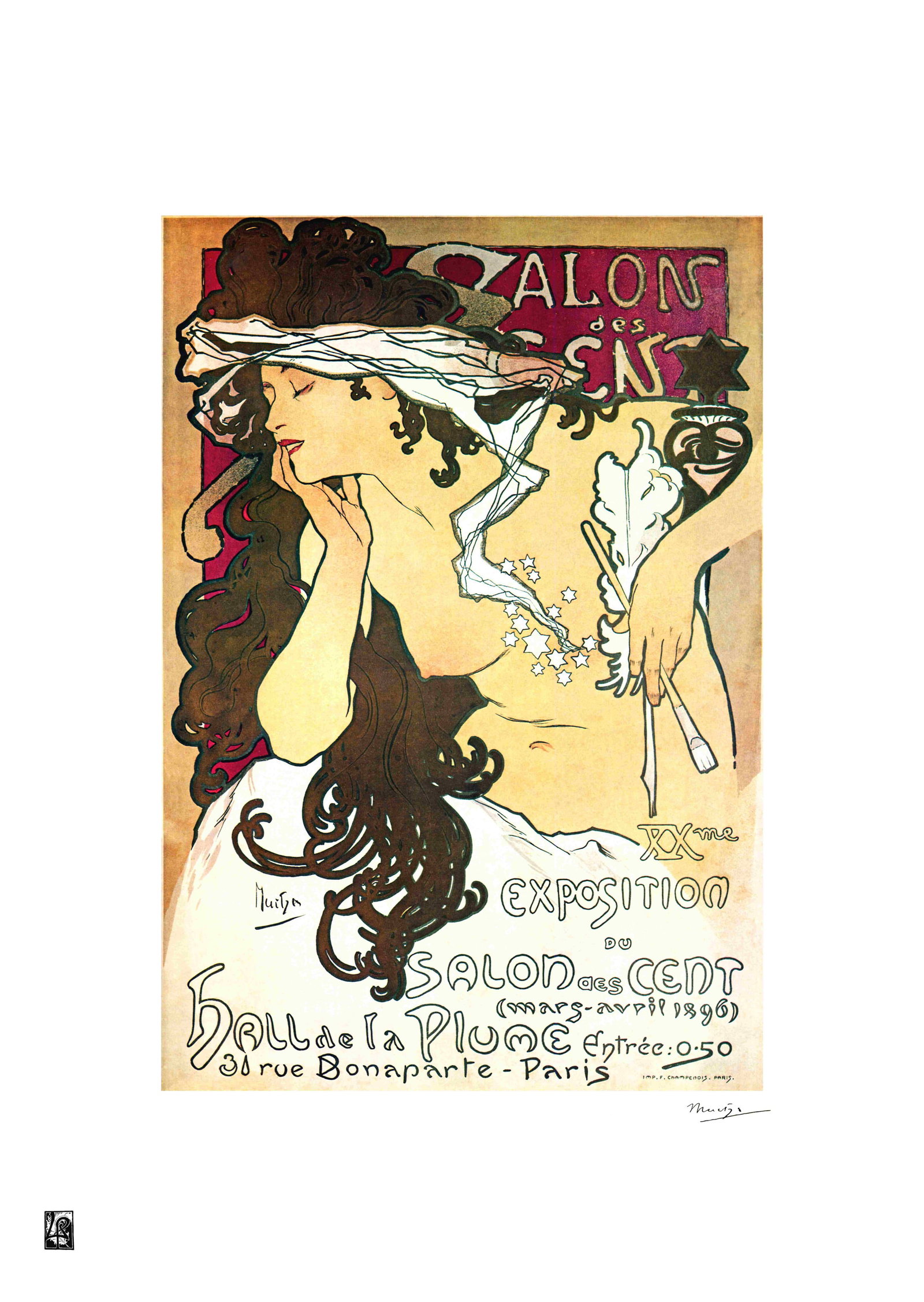Alphonse Mucha "AFTER" Lithograph Art Poster: Alphonse Mucha "AFTER" Lithograph Art PosterDimensions: 50 x 65 cmThe work may date between 2000 and 2016.The work is being sold as a tribute to the master's work.All copyrights are the property of th