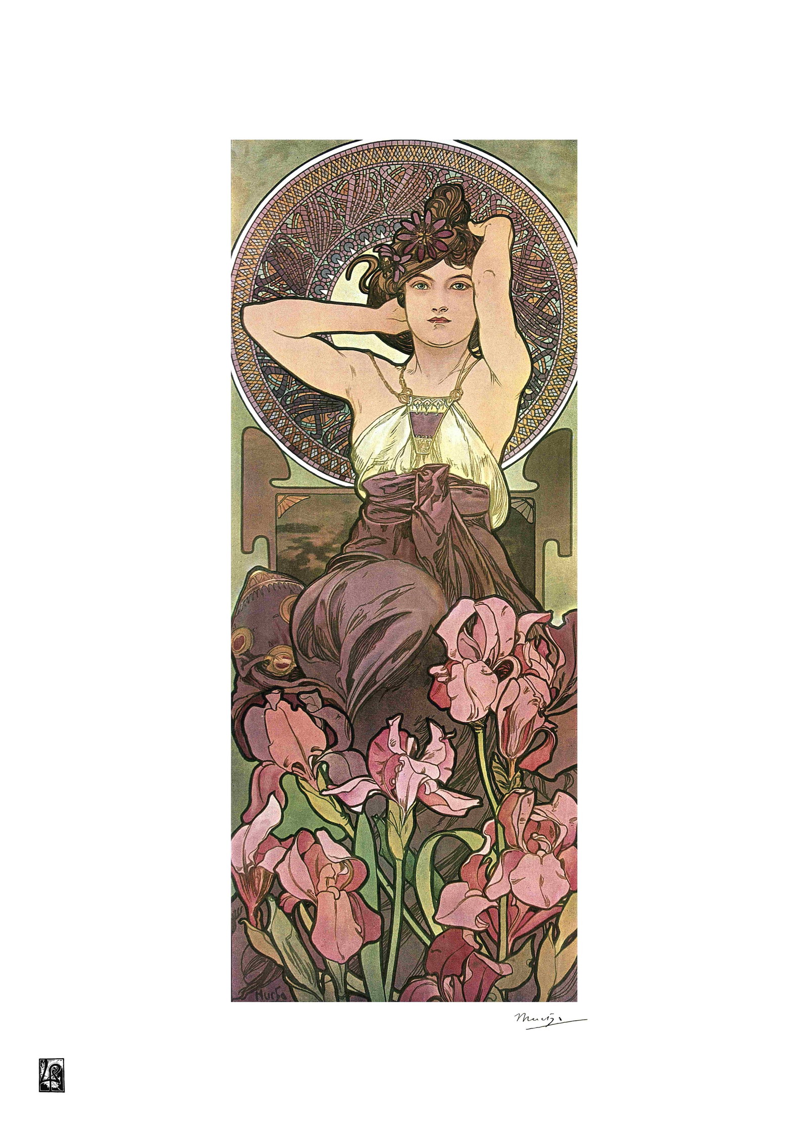 Alphonse Mucha "AFTER" Lithograph Art Poster: Alphonse Mucha "AFTER" Lithograph Art PosterDimensions: 50 x 65 cmThe work may date between 2000 and 2016.The work is being sold as a tribute to the master's work.All copyrights are the property of th