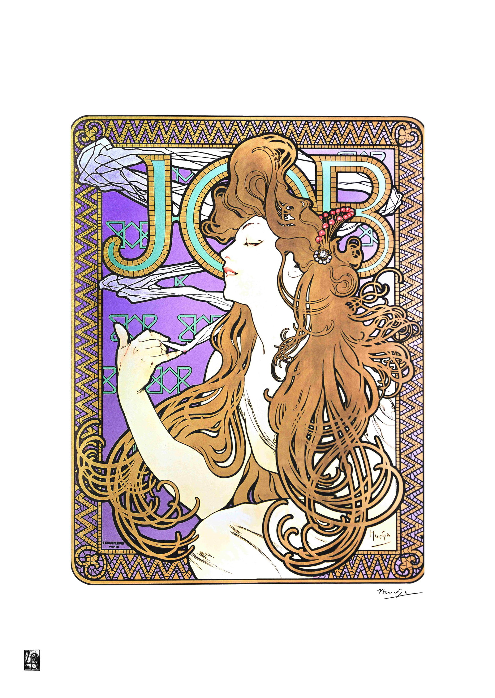 Alphonse Mucha "AFTER" Lithograph Art Poster: Alphonse Mucha "AFTER" Lithograph Art Poster. Dimensions: 50 x 65 cm. The work may date between 2000 and 2016.. The work is being sold as a tribute to the master's work.. All copyrights are the proper