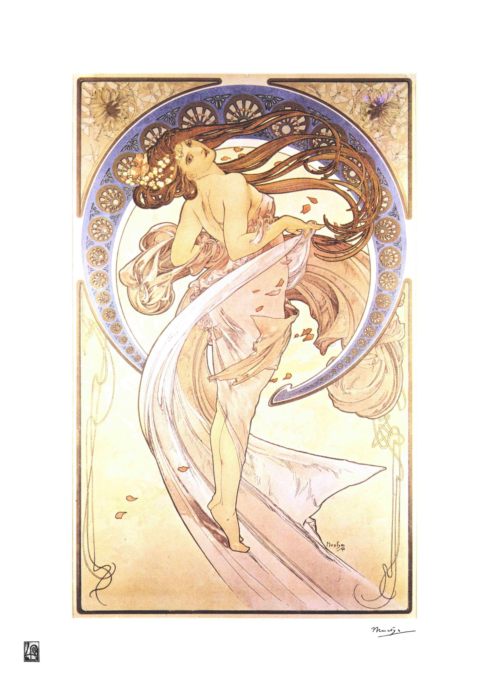 Alphonse Mucha "AFTER" Lithograph Art Poster: Alphonse Mucha "AFTER" Lithograph Art Poster. Dimensions: 50 x 65 cm. The work may date between 2000 and 2016.. The work is being sold as a tribute to the master's work.. All copyrights are the proper