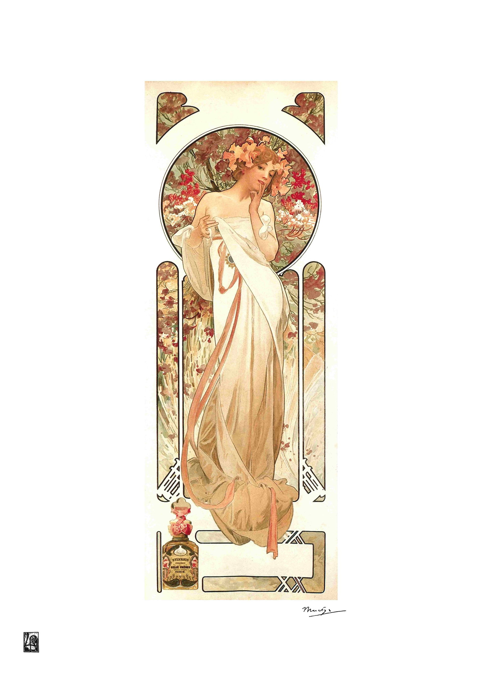 Alphonse Mucha "AFTER" Lithograph Art Poster: Alphonse Mucha "AFTER" Lithograph Art Poster. Dimensions: 50 x 65 cm. The work may date between 2000 and 2016.. The work is being sold as a tribute to the master's work.. All copyrights are the proper