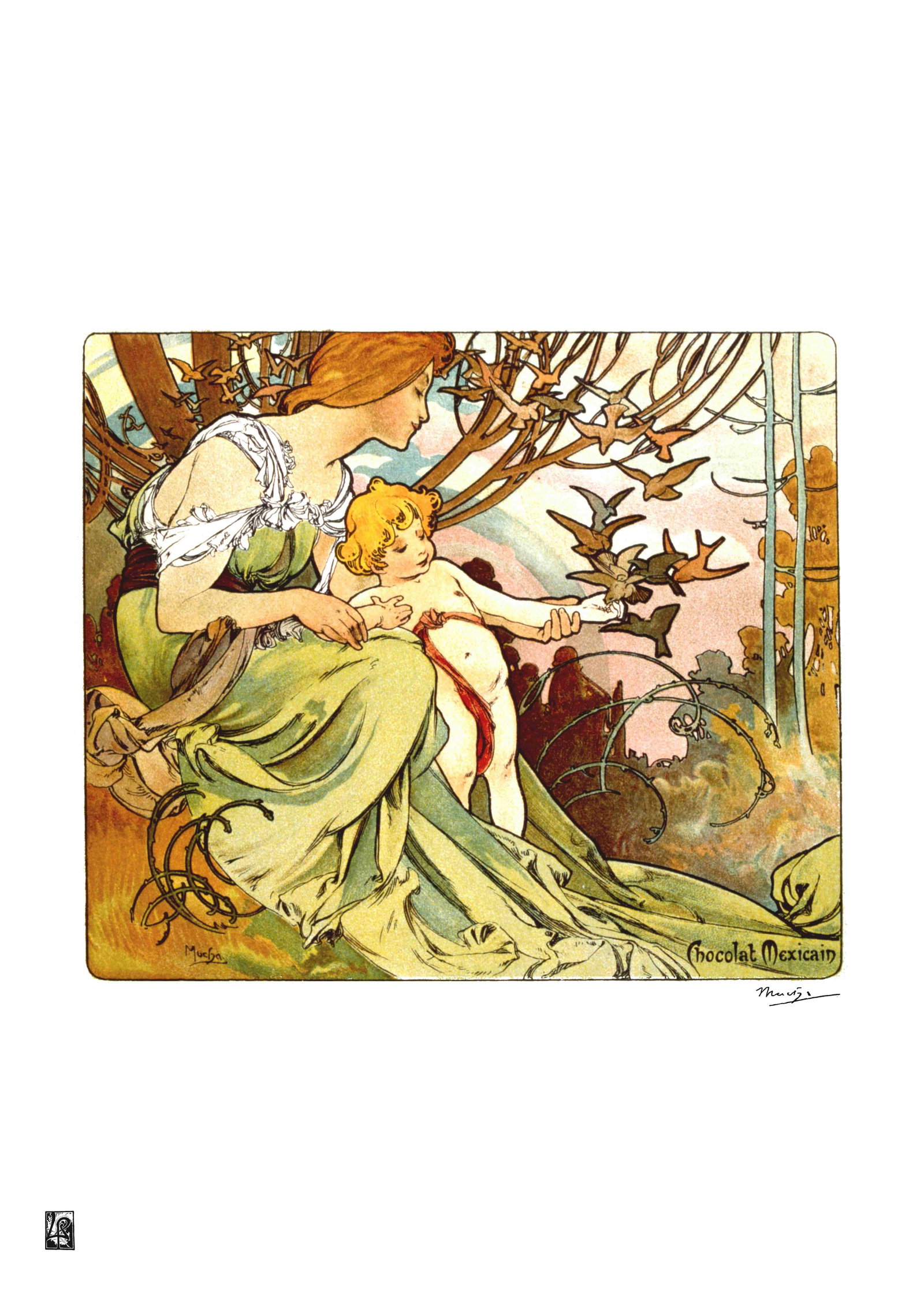 Alphonse Mucha "AFTER" Lithograph Art Poster: Alphonse Mucha "AFTER" Lithograph Art Poster. Dimensions: 50 x 65 cm. The work may date between 2000 and 2016.. The work is being sold as a tribute to the master's work.. All copyrights are the proper