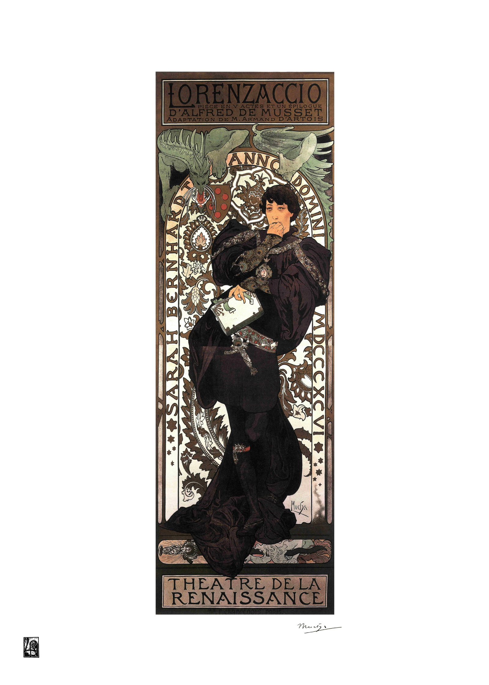 Alphonse Mucha "AFTER" Lithograph Art Poster: Alphonse Mucha "AFTER" Lithograph Art Poster. Dimensions: 50 x 65 cm. The work may date between 2000 and 2016.. The work is being sold as a tribute to the master's work.. All copyrights are the proper