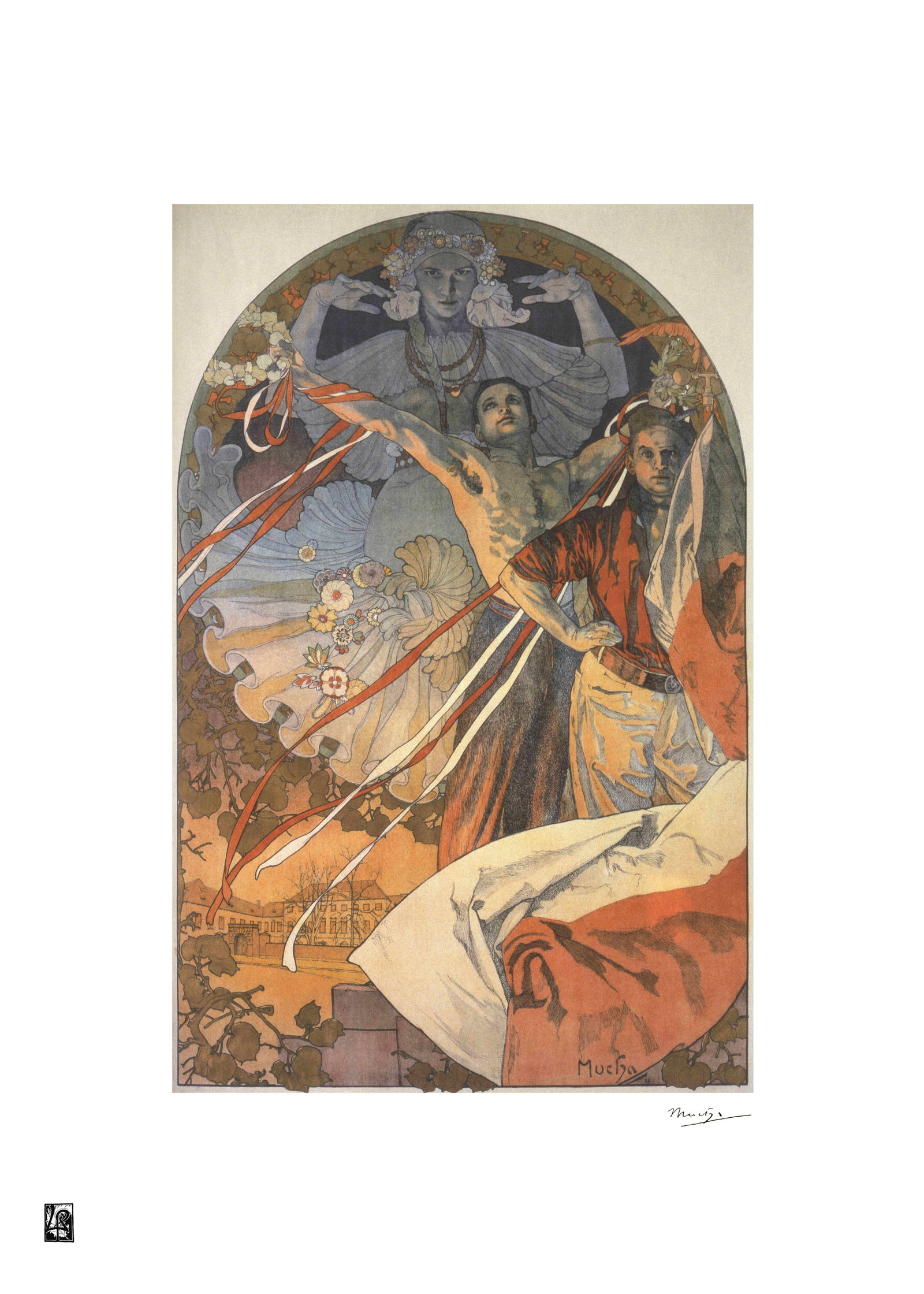 Alphonse Mucha "AFTER" Lithograph Art Poster: Alphonse Mucha "AFTER" Lithograph Art Poster. Dimensions: 50 x 65 cm. The work may date between 2000 and 2016.. The work is being sold as a tribute to the master's work.. All copyrights are the proper