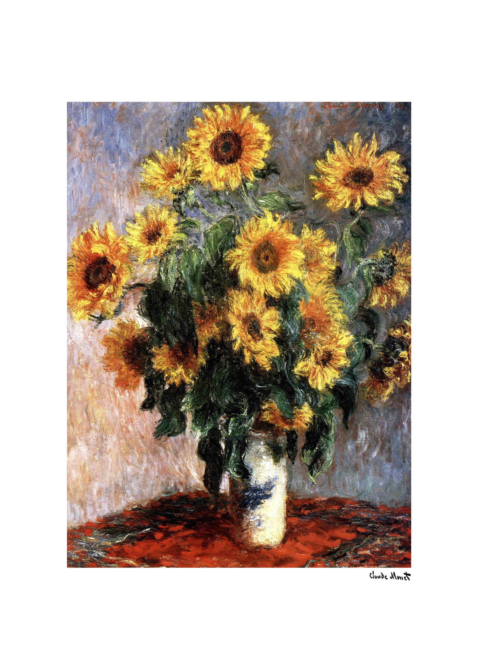 Claude Monet (AFTER) lithograph poster: author: Claude Monet Technique: Off set lithography Sheet size: 50 x 65 cm Paper type: Fabriano Cotton Privilege Executed: 2000