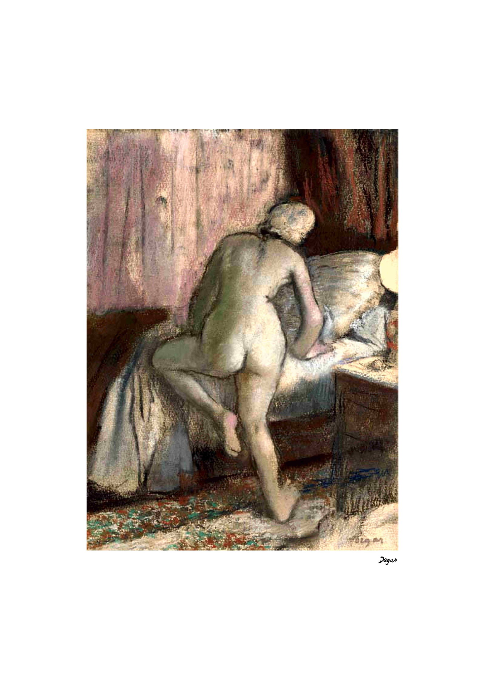 Edward Degas (AFTER) lithograph poster: author: Edward Degas Technique: Off set lithography Sheet size: 50 x 65 cm Paper type: Fabriano Cotton Privilege Executed: 2000