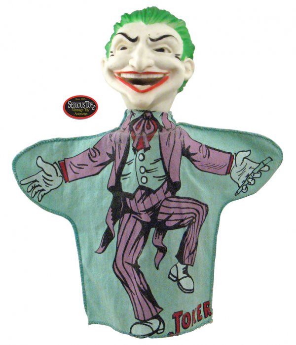 27 Rare 1966 Batman's "The Joker" Hand Puppet