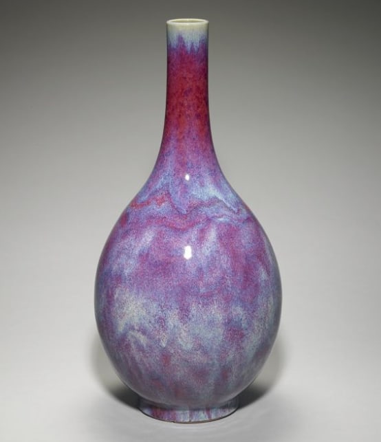 Chinese Antiques Art Gallbladder-shaped vase with glaze imitating Jun ware: Chinese Antiques Asian Antiques Porcelain Bronze Jade Painting Scroll Gold Chinese Ming Dynasty Furniture
