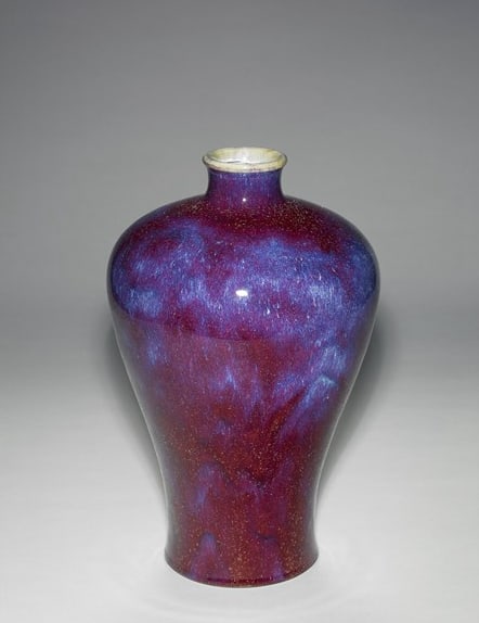 Chinese Antiques Art Meiping vase with glaze imitating Jun ware (1 of 1)