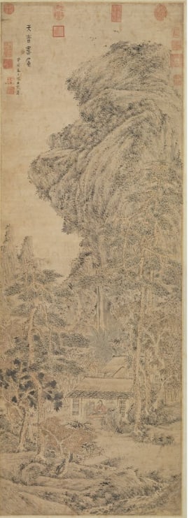 Chinese Antiques Art Painting Scroll Fragrant Cassias by a Studio: Chinese Antiques Art Asian Antiques Porcelain Bronze Jade Painting Scroll Gold Chinese Ming Dynasty Furniture