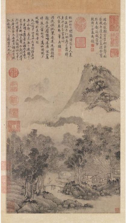 Chinese Antiques Art Painting Scroll Landscape (1 of 1)