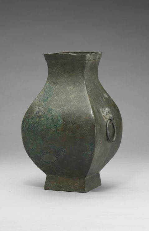 Chinese Antiques Art Fang wine vessel with animal-mask ring handles: Chinese Antiques Art Asian Antiques Porcelain Bronze Jade Painting Scroll Gold Chinese Ming Dynasty Furniture