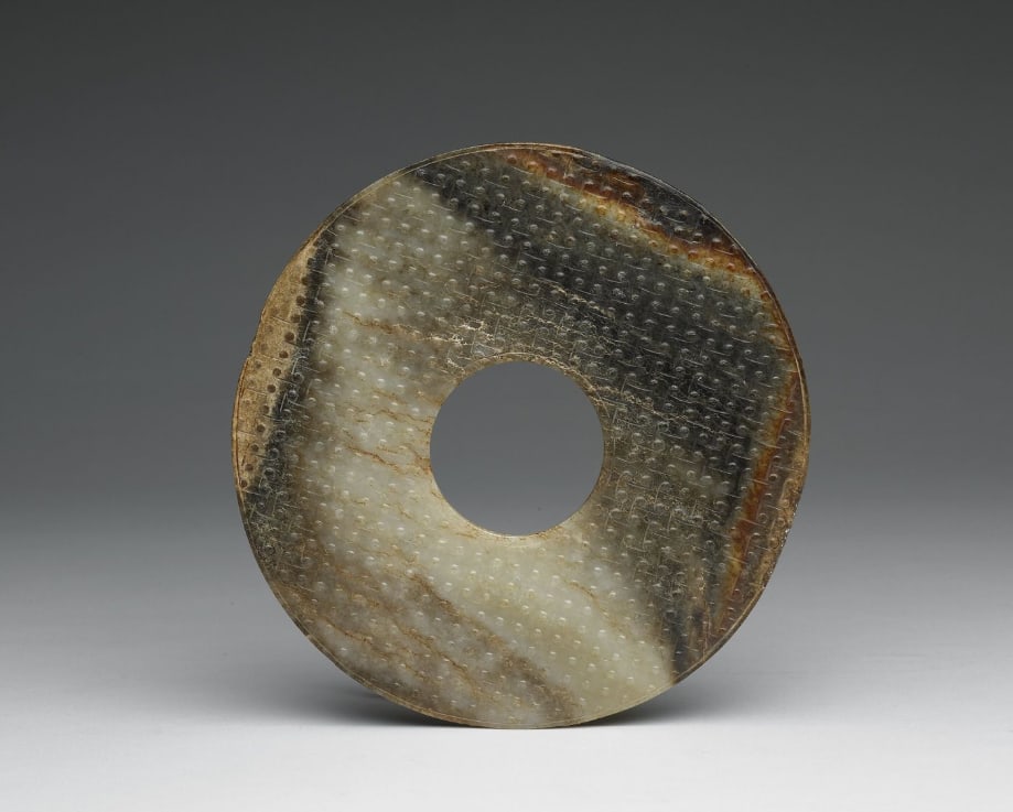 Chinese Antiques Art Jade bi disc with cloud scrolls pattern: Chinese Antiques Art Asian Antiques Porcelain Bronze Jade Painting Scroll Gold Chinese Ming Dynasty Furniture