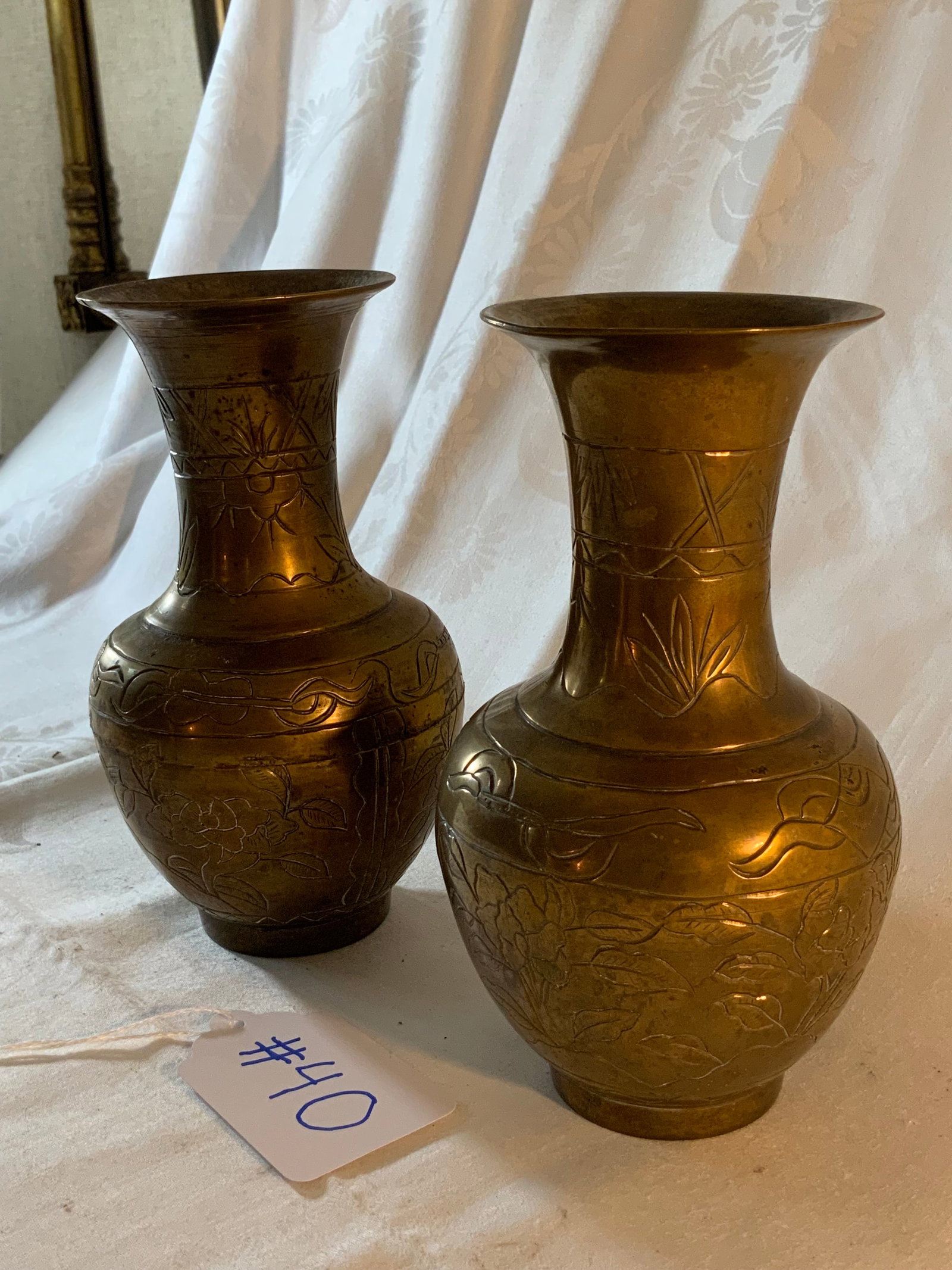 Oriental Brass Vases - 2