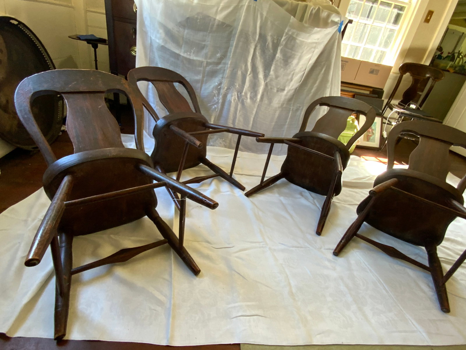 Fiddle Back Chairs - 2