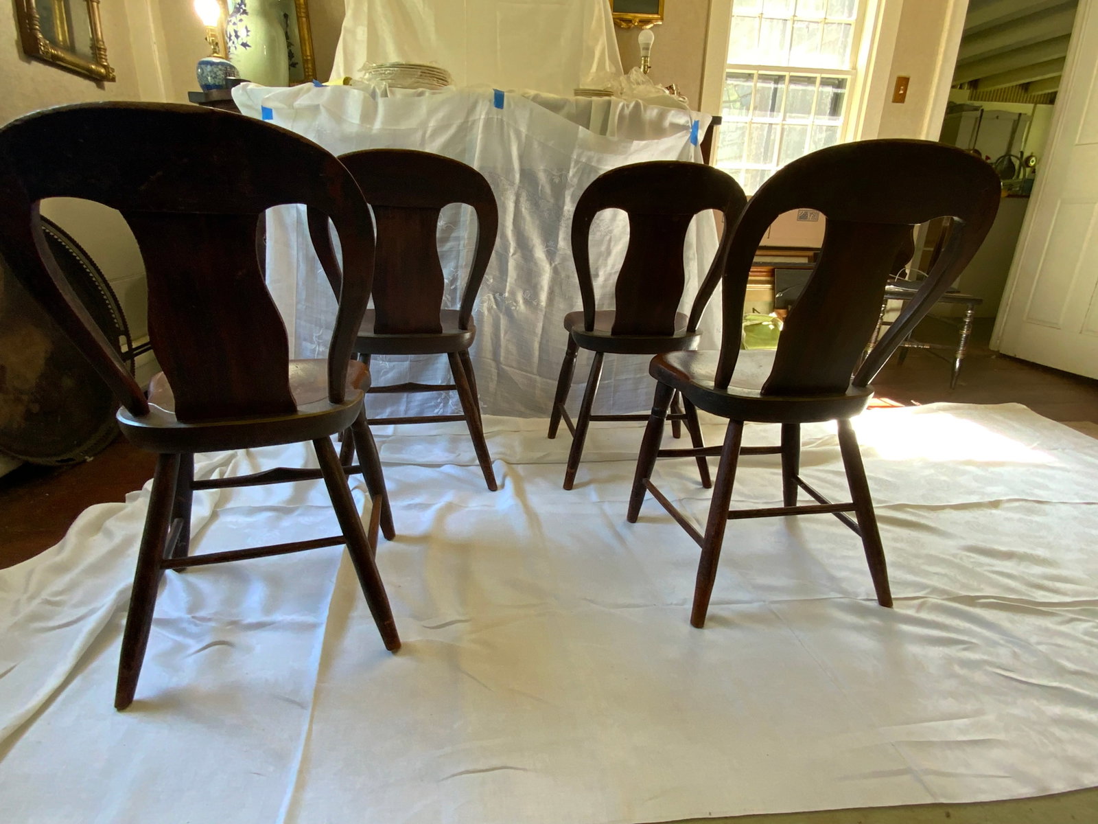 Fiddle Back Chairs - 3