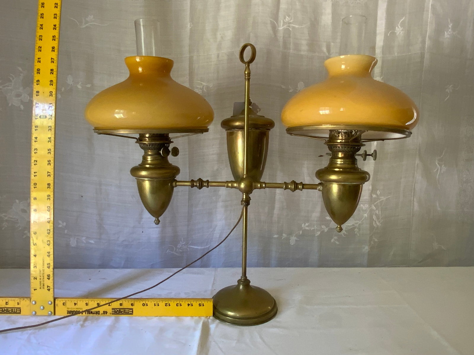 Brass Double Student Lamp - 2