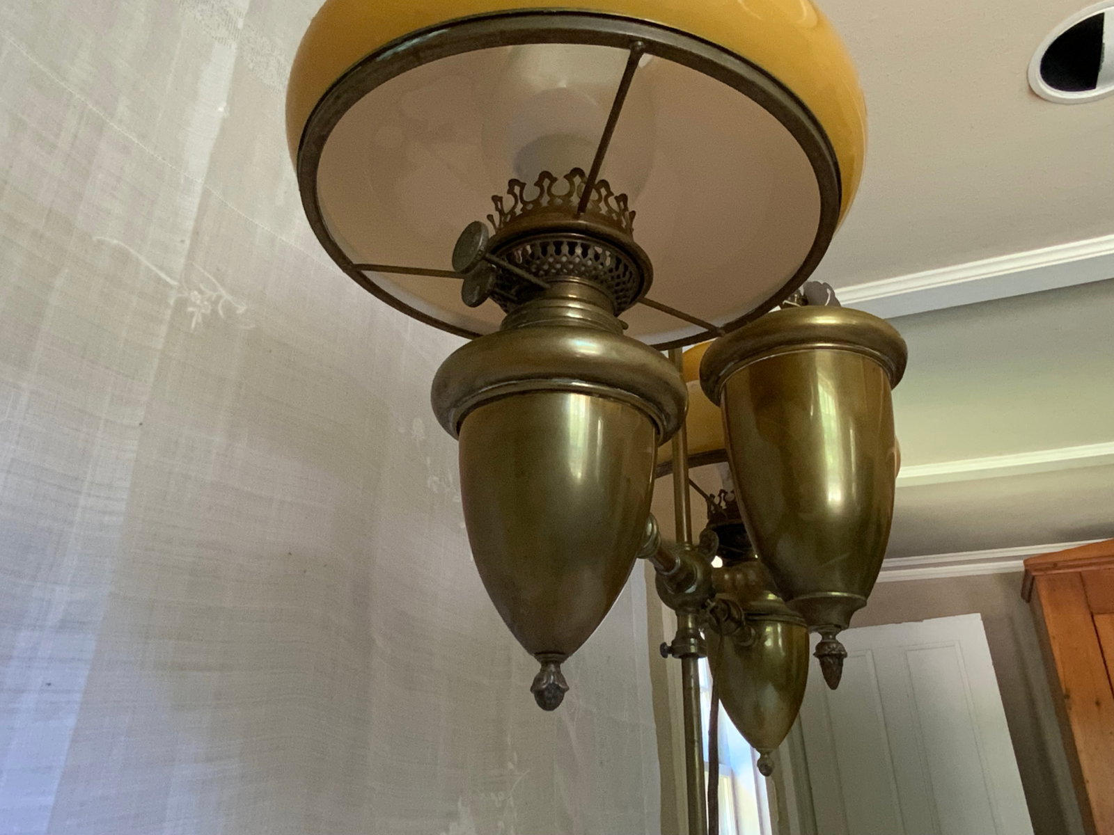 Brass Double Student Lamp - 3