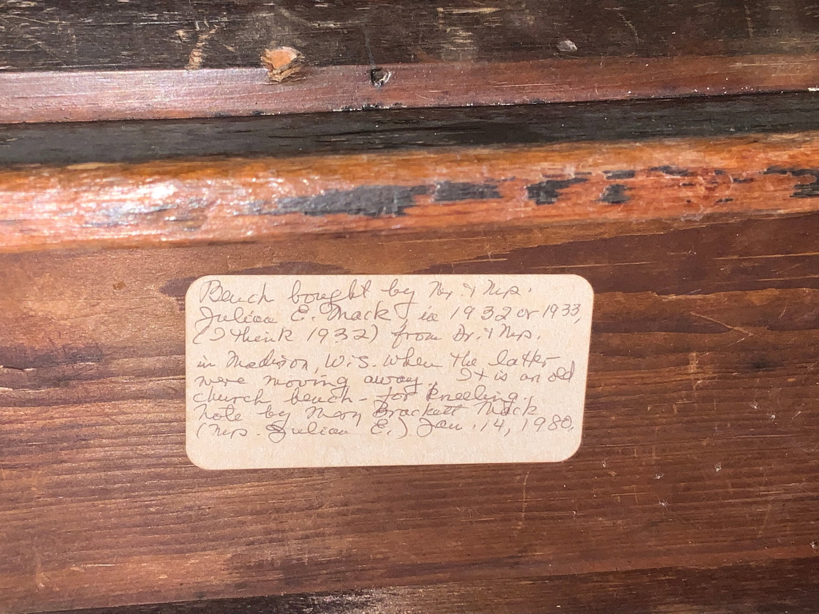 Pine Kneeling Bench - 2