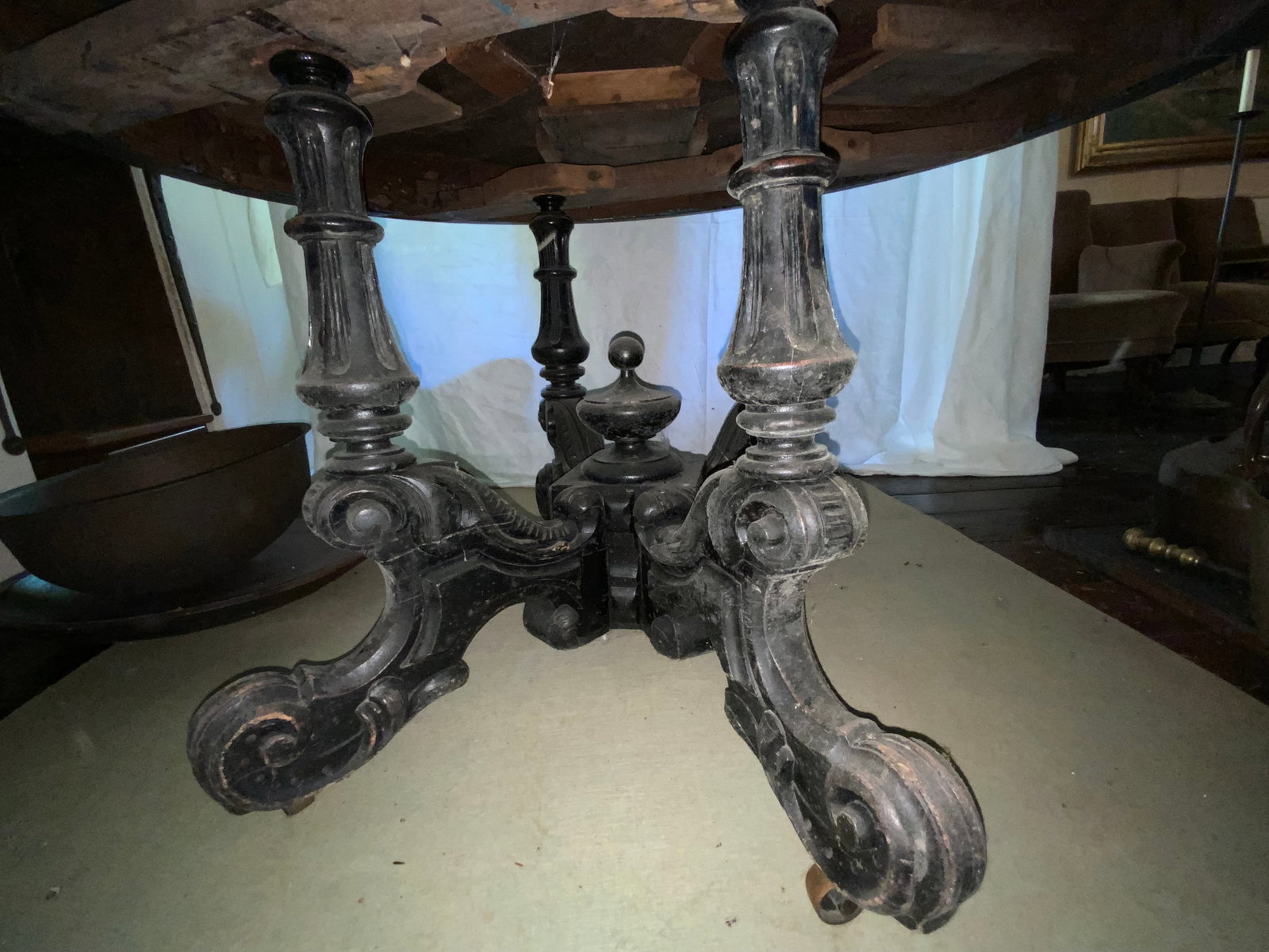 Victorian Rococo Revival Table - 4