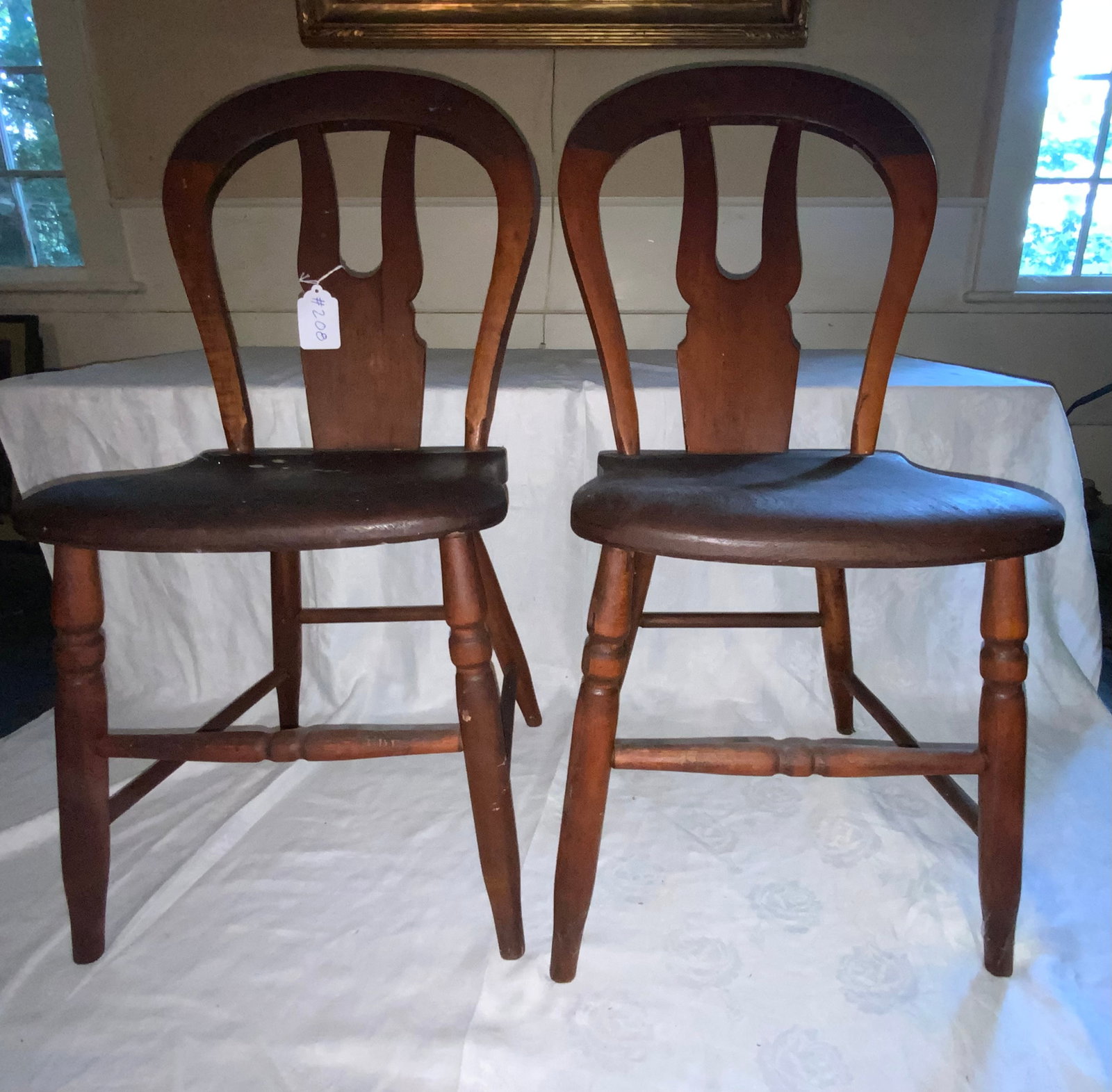 Walnut Side Chairs - 4