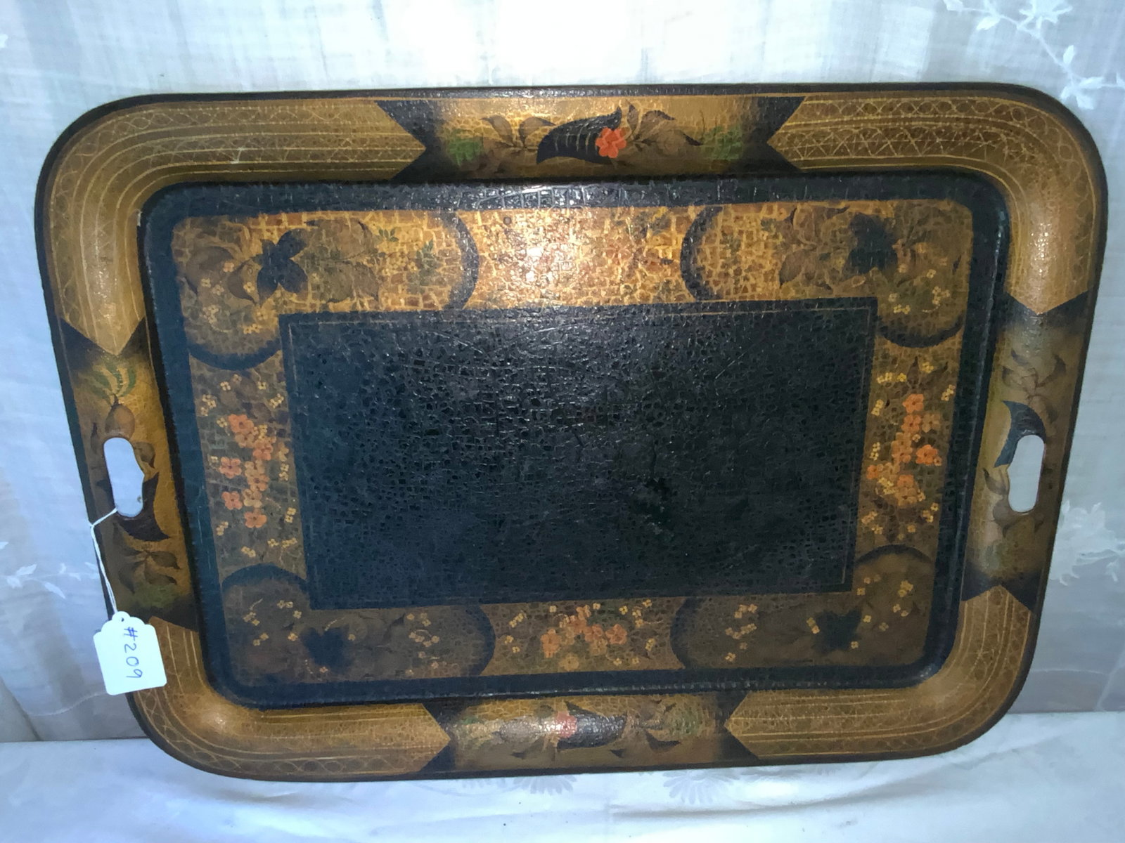 Tole Painted Tray - 3