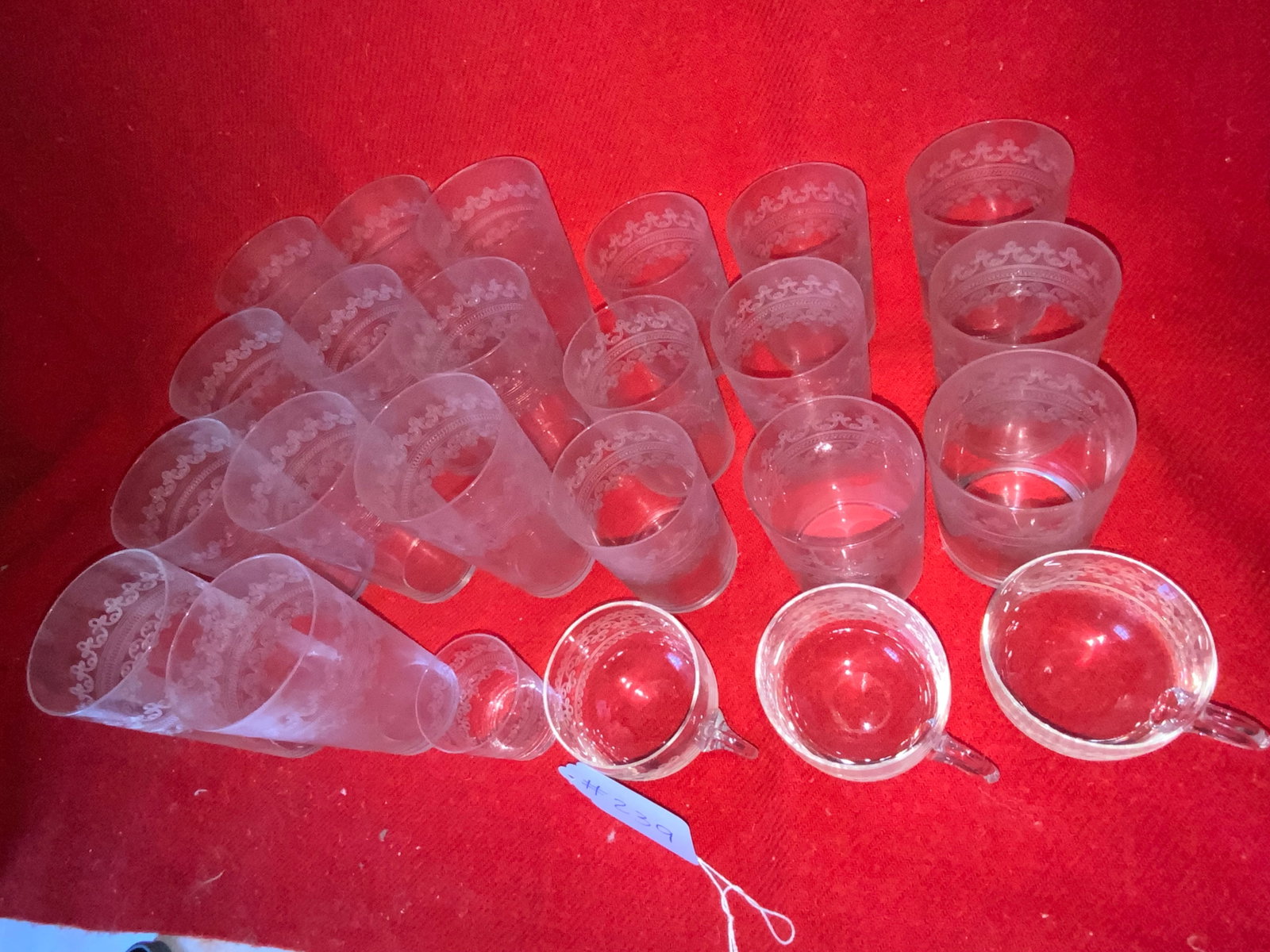Etched/Wheel Cut Glasses - 2