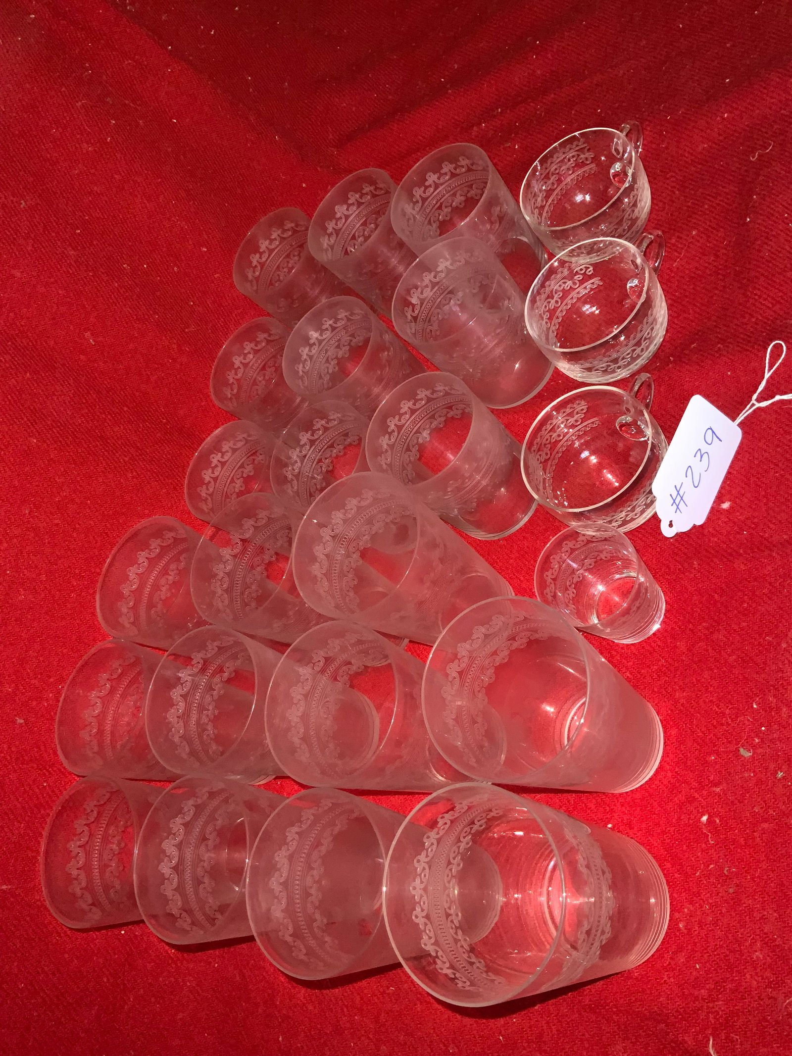 Etched/Wheel Cut Glasses - 3