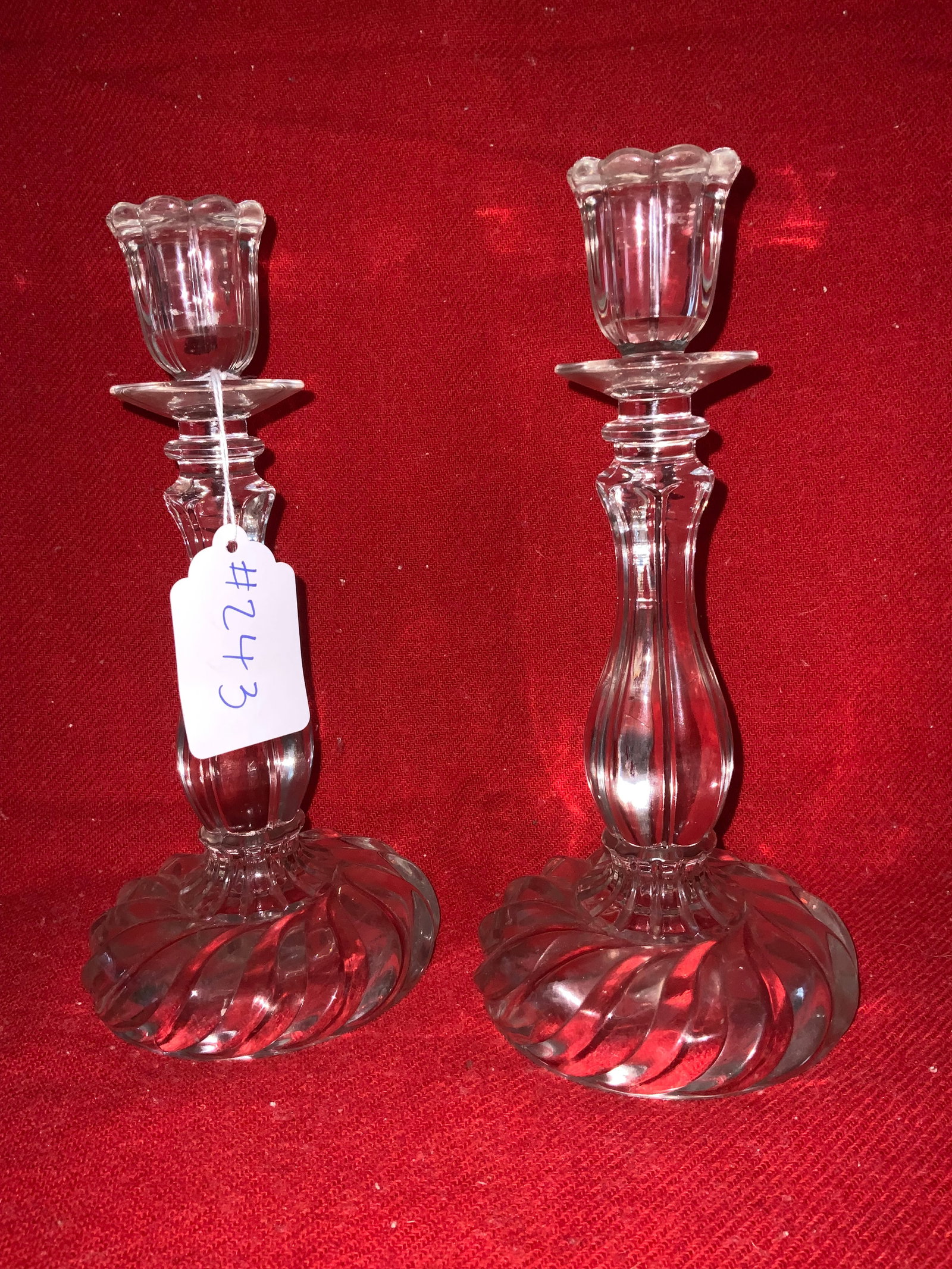 Baccarat Style Candlesticks - 2