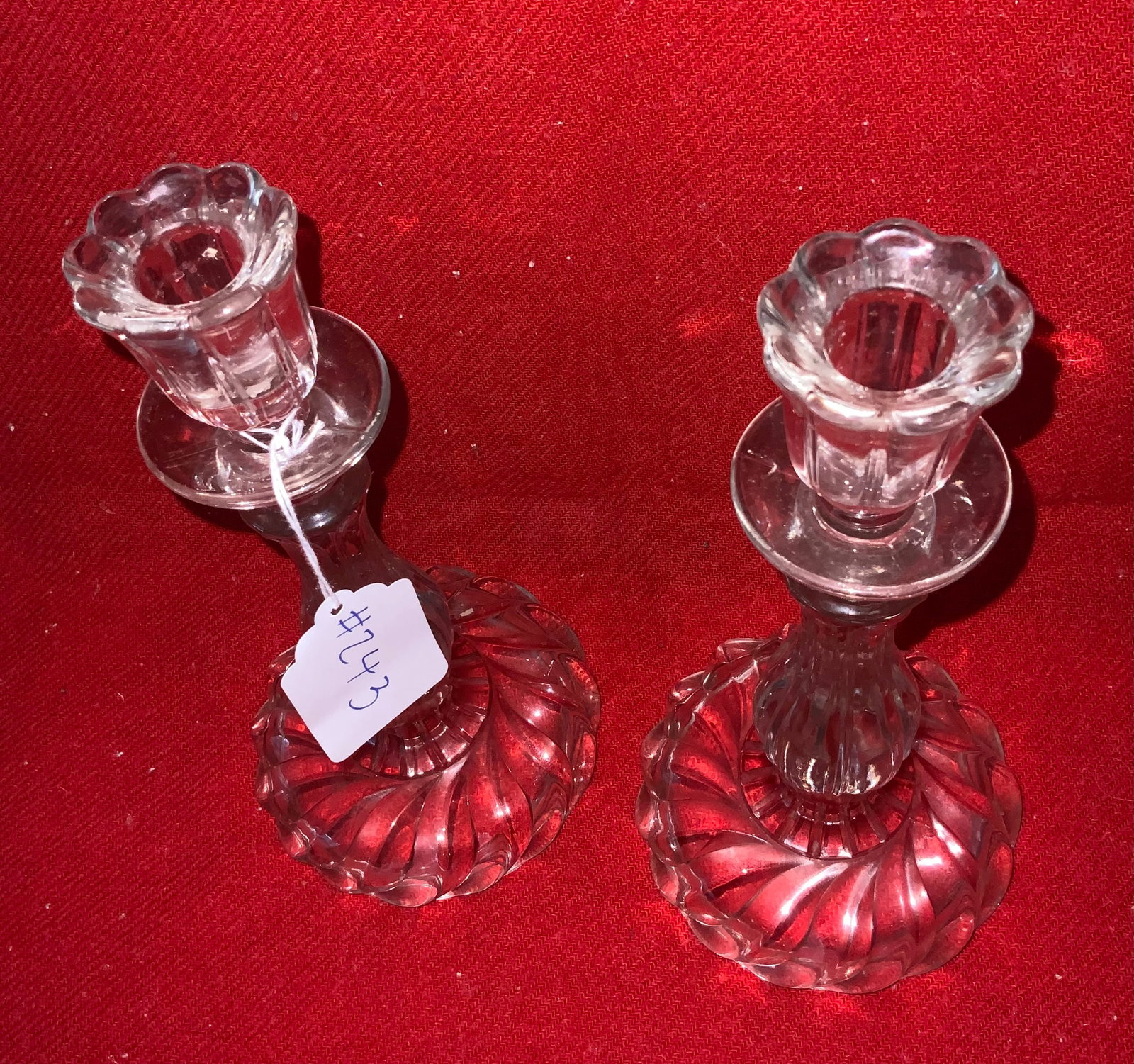 Baccarat Style Candlesticks - 3