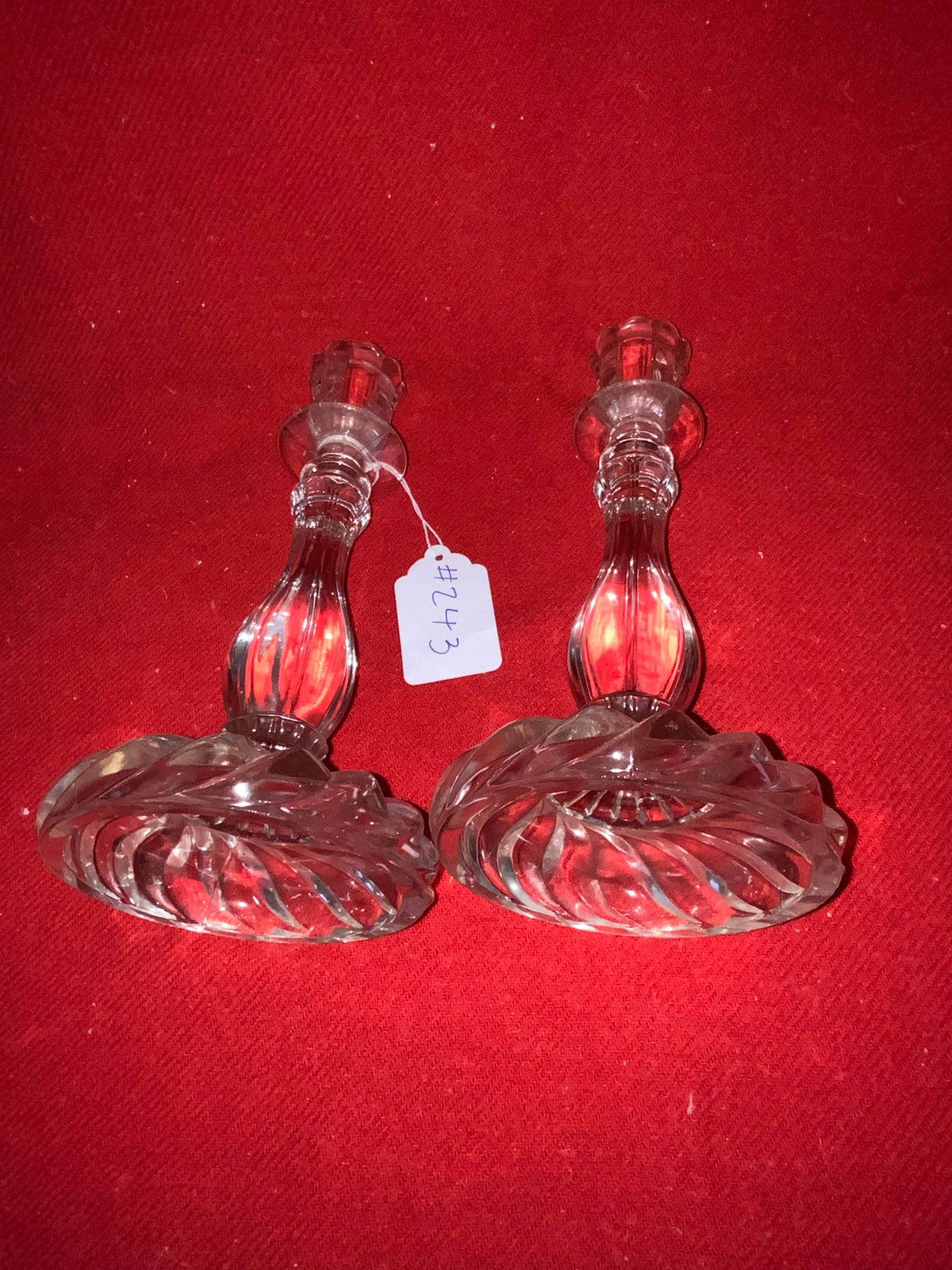 Baccarat Style Candlesticks - 4