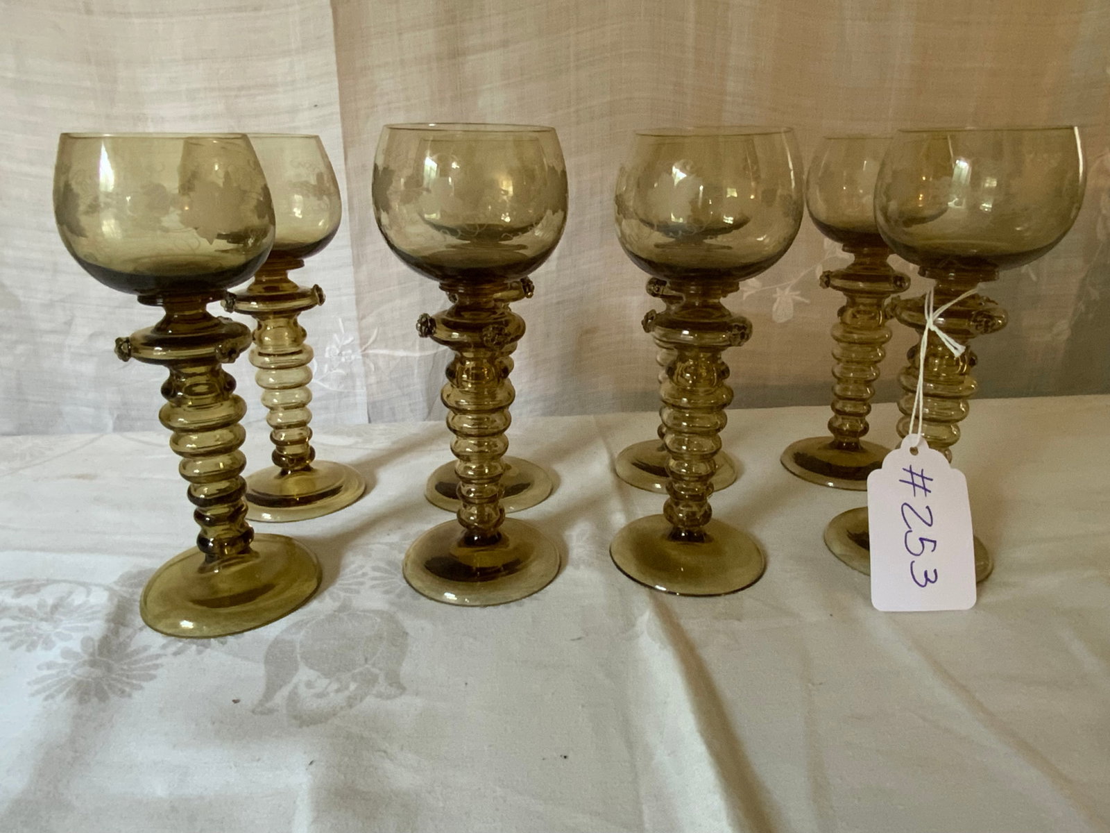German Rhine Wine Goblets - 2