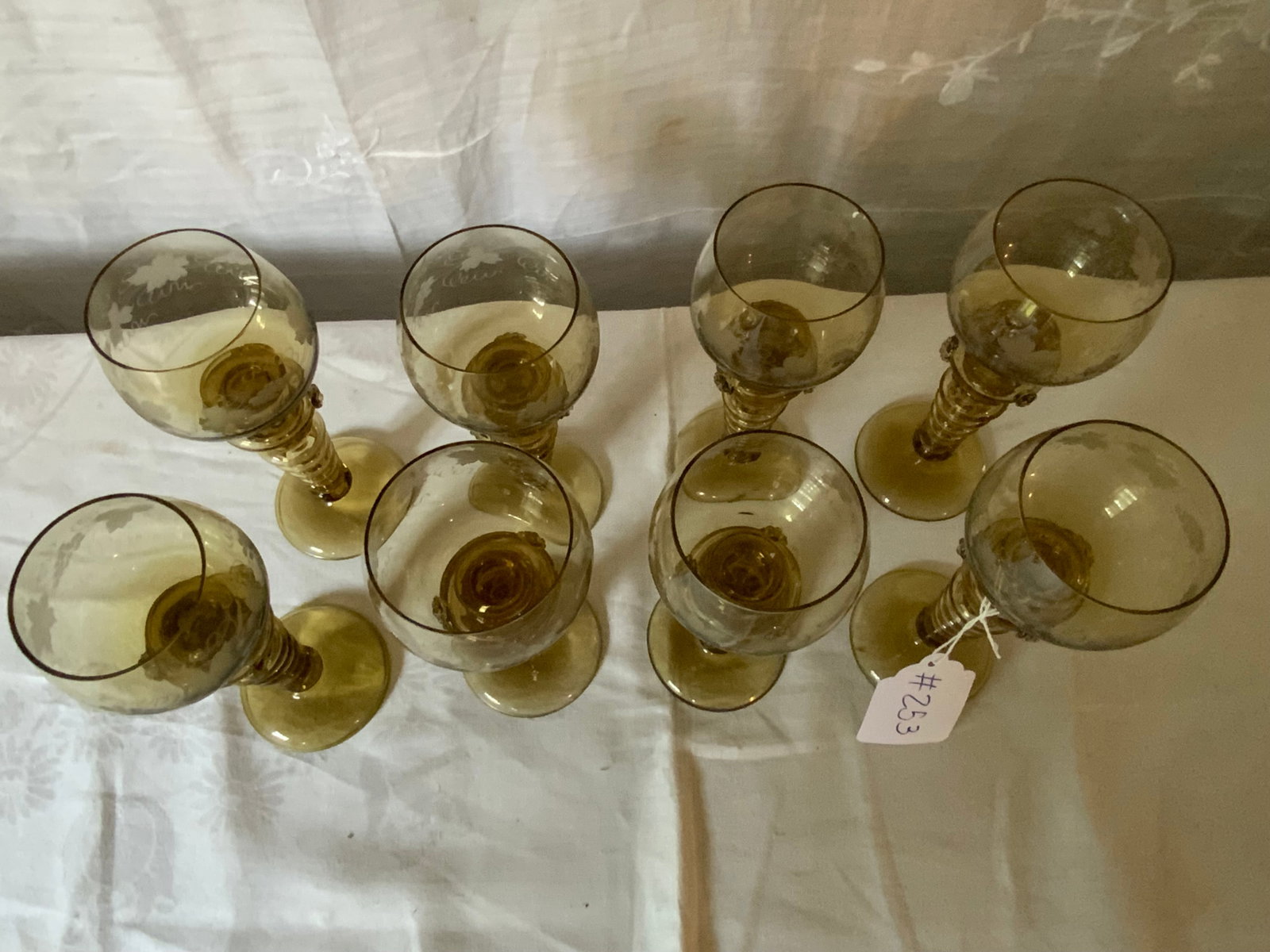 German Rhine Wine Goblets - 3