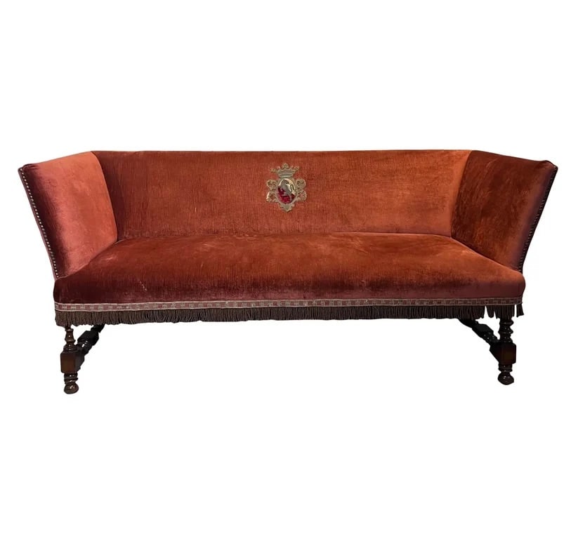 19th Century Baroque Spanish Sofa (1 of 1)