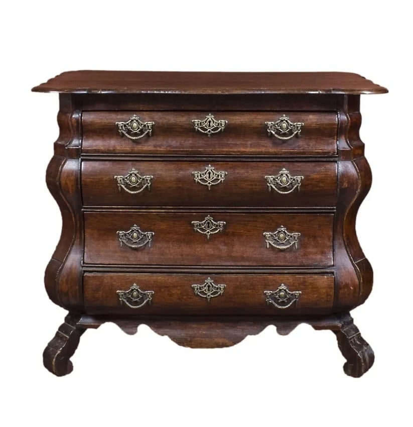 18th Century Dutch Serpentine Chest of Drawers (1 of 3)