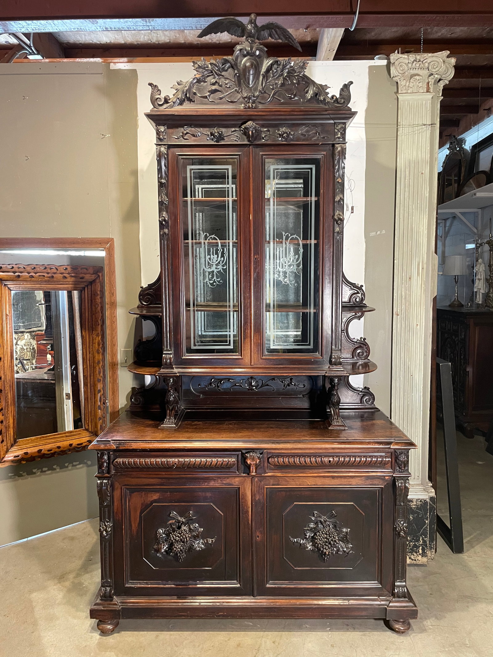 1852 Ornate Italian Vitrine - 2